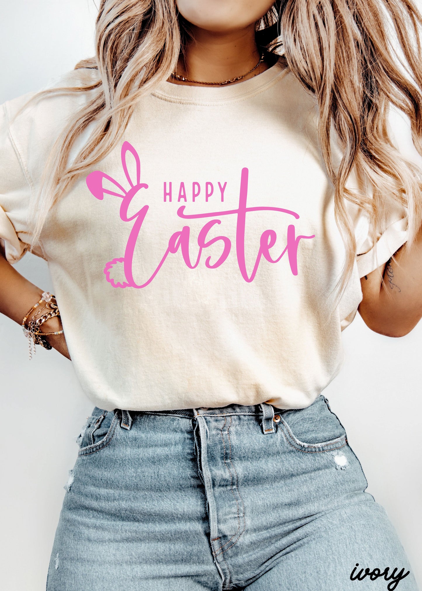 Happy Easter Comfort Colors Tee *15 Colors (S-3X)