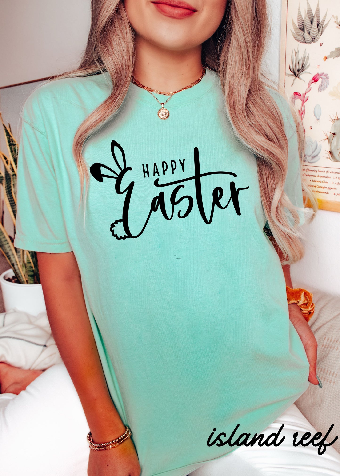 Happy Easter Comfort Colors Tee *15 Colors (S-3X)