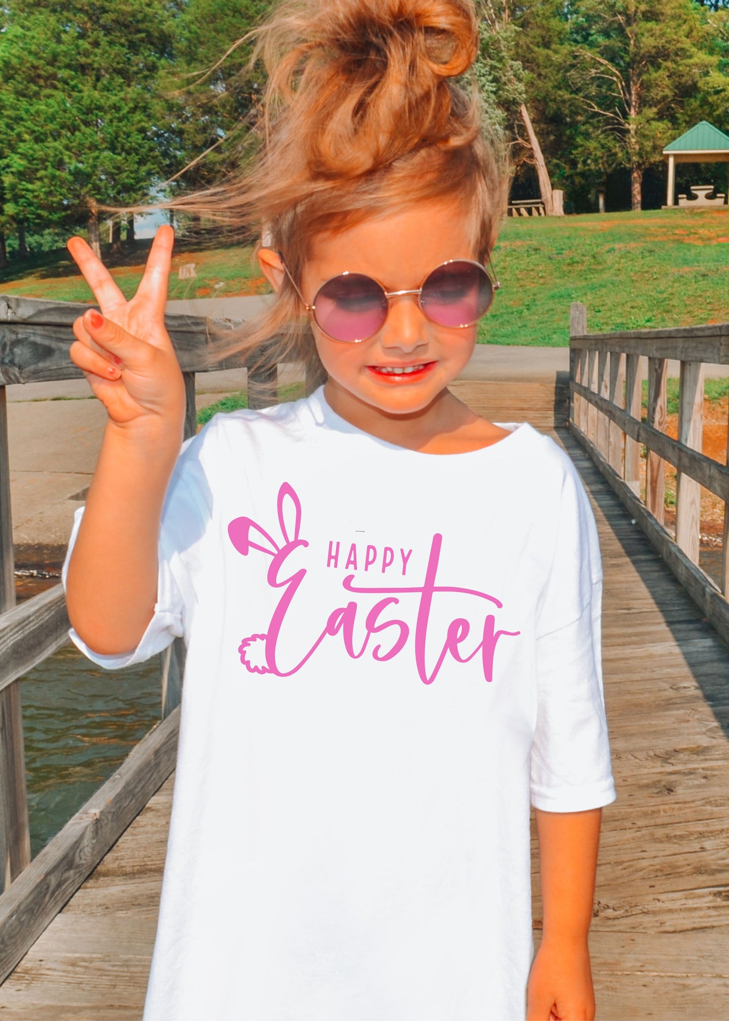 YOUTH Happy Easter Comfort Colors Tee *6 Colors (S-3X)