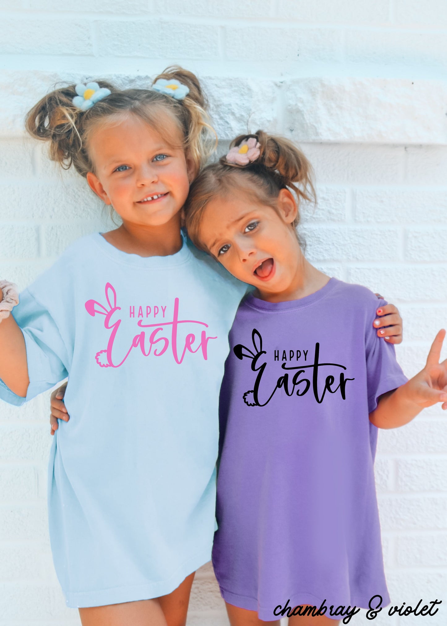 YOUTH Happy Easter Comfort Colors Tee *6 Colors (S-3X)