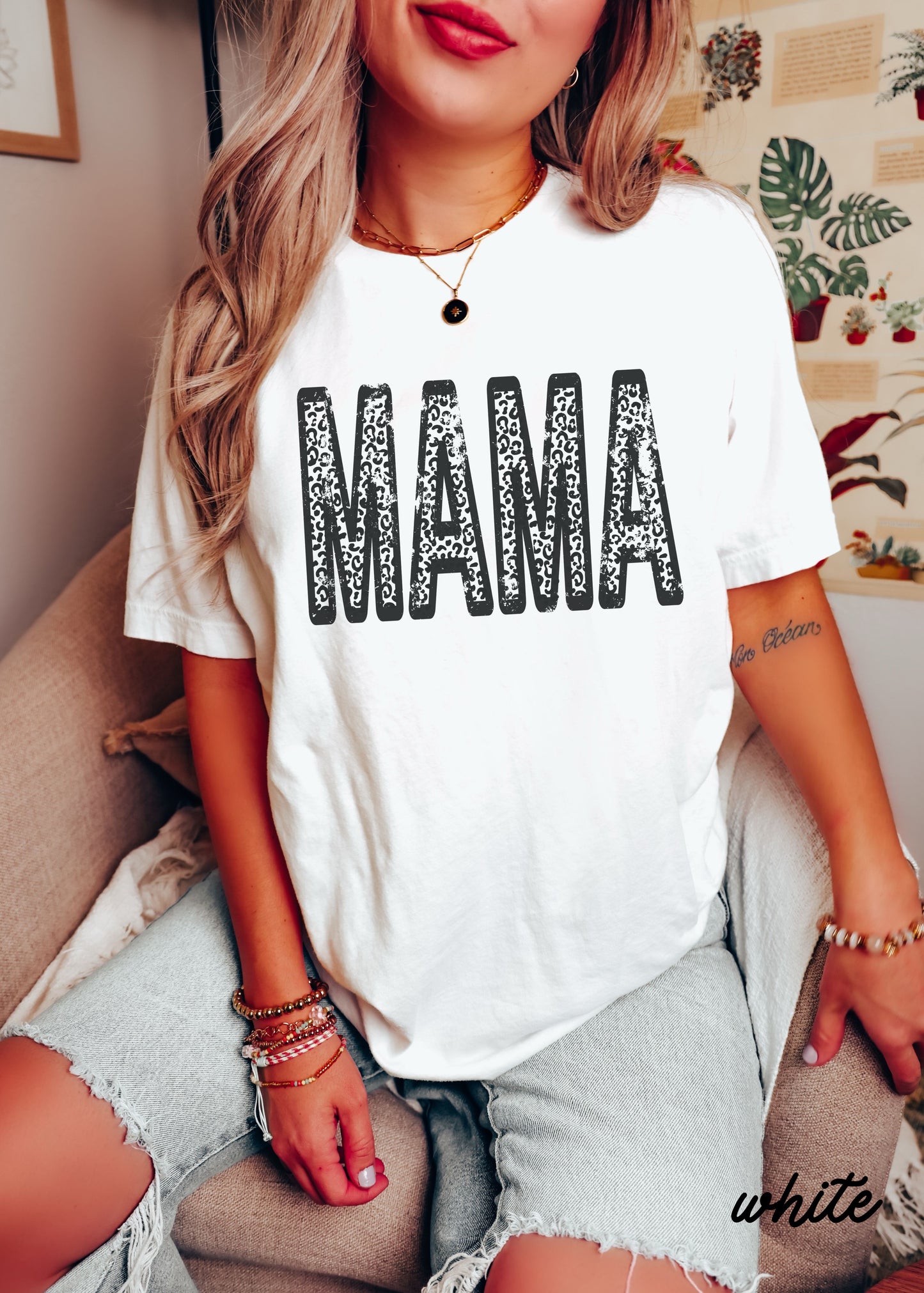 Leopard Mama Tee *12 Colors (S-3X)