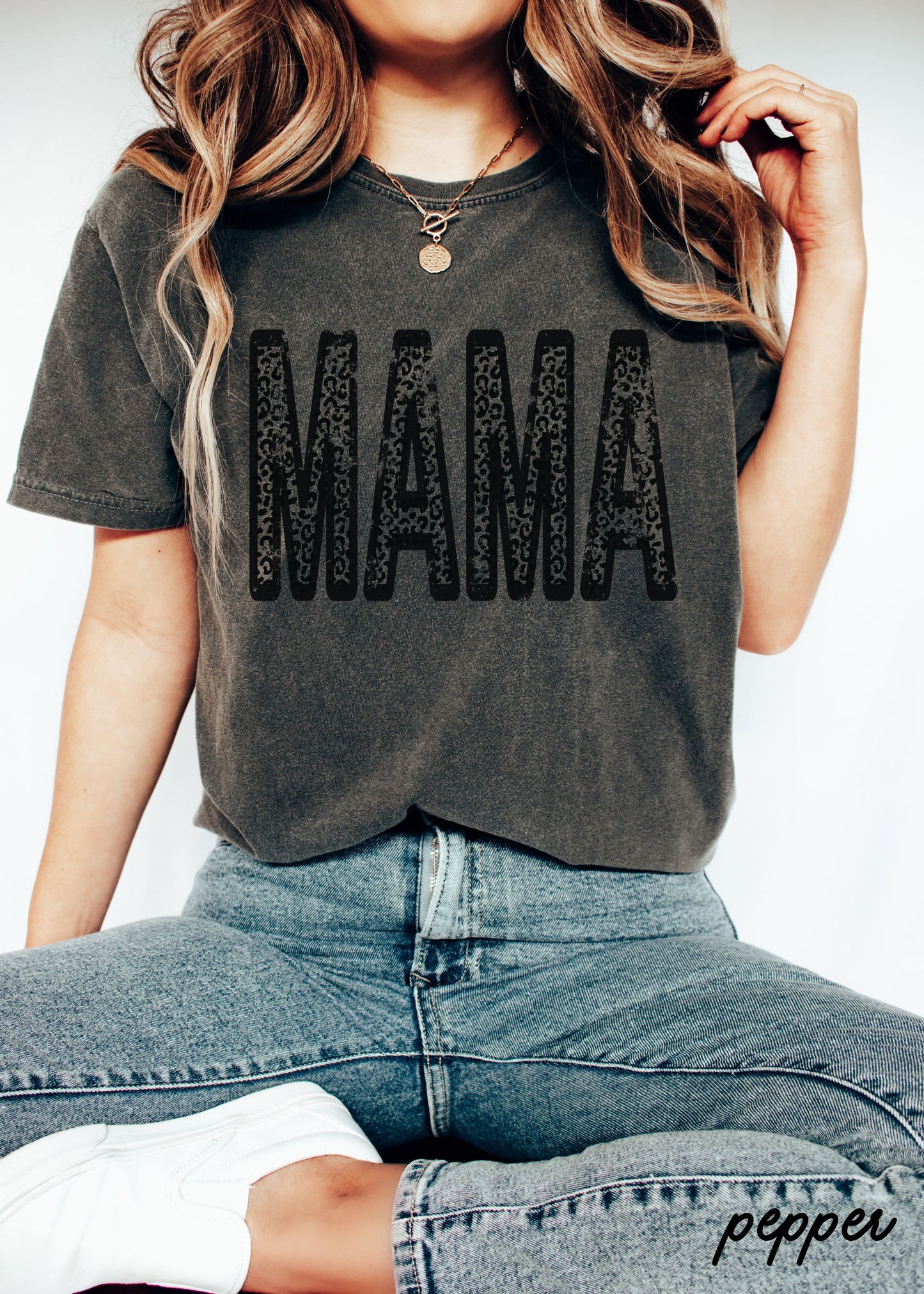 Leopard Mama Tee *12 Colors (S-3X)