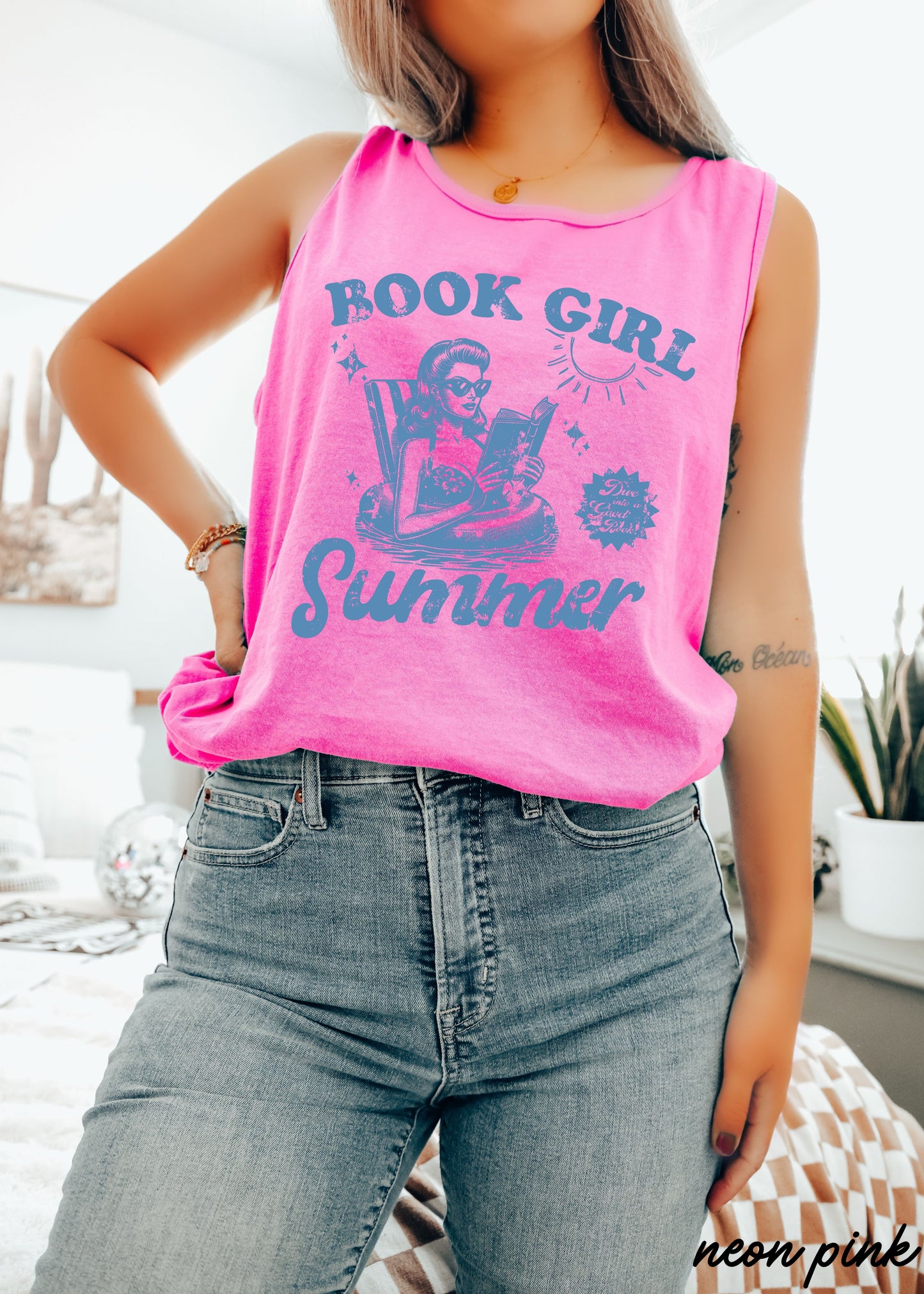 Book Girl Summer Tank *8 Colors (S-3X)