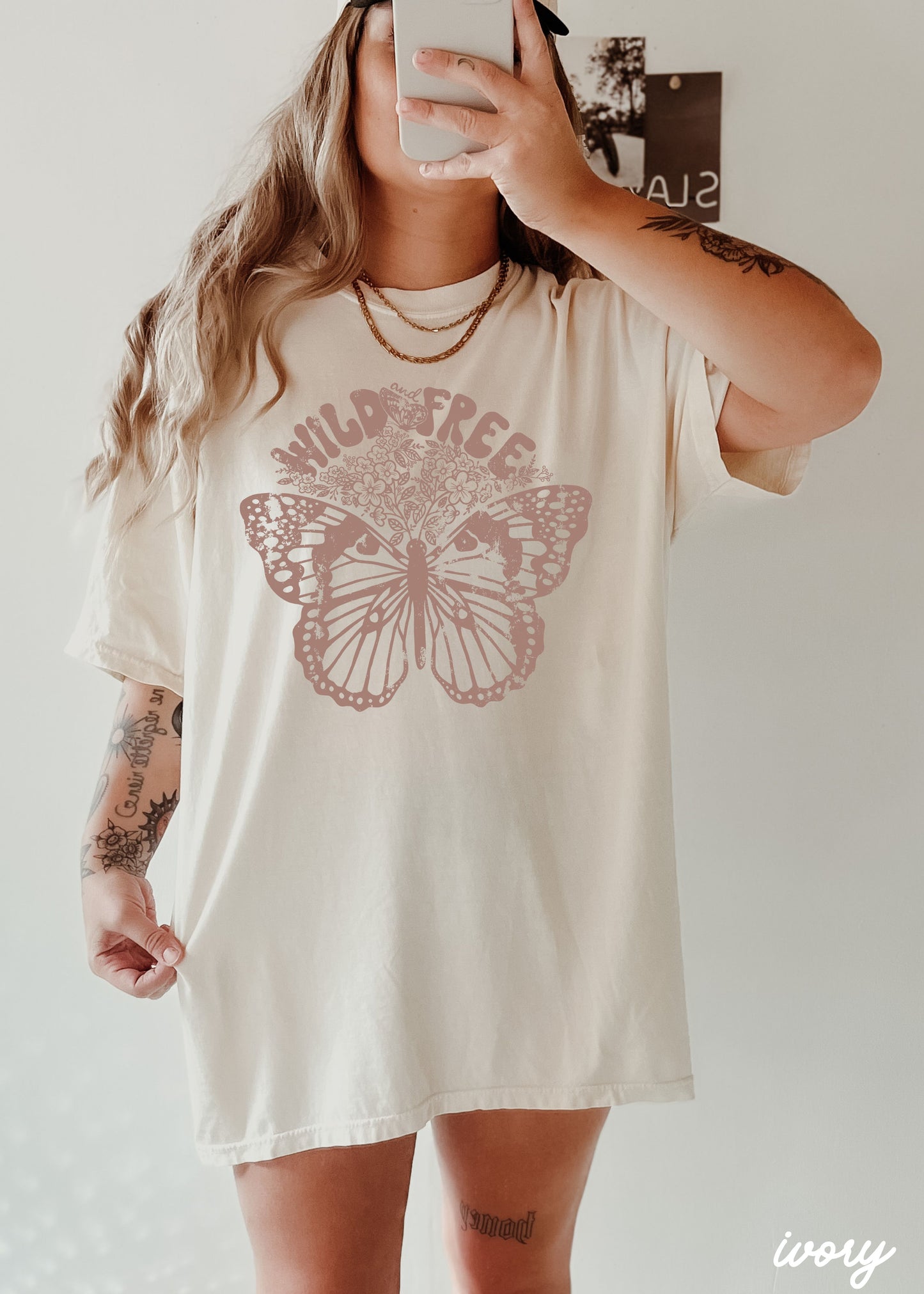 Wild & Free Butterfly Tee *13 Colors (S-3X)