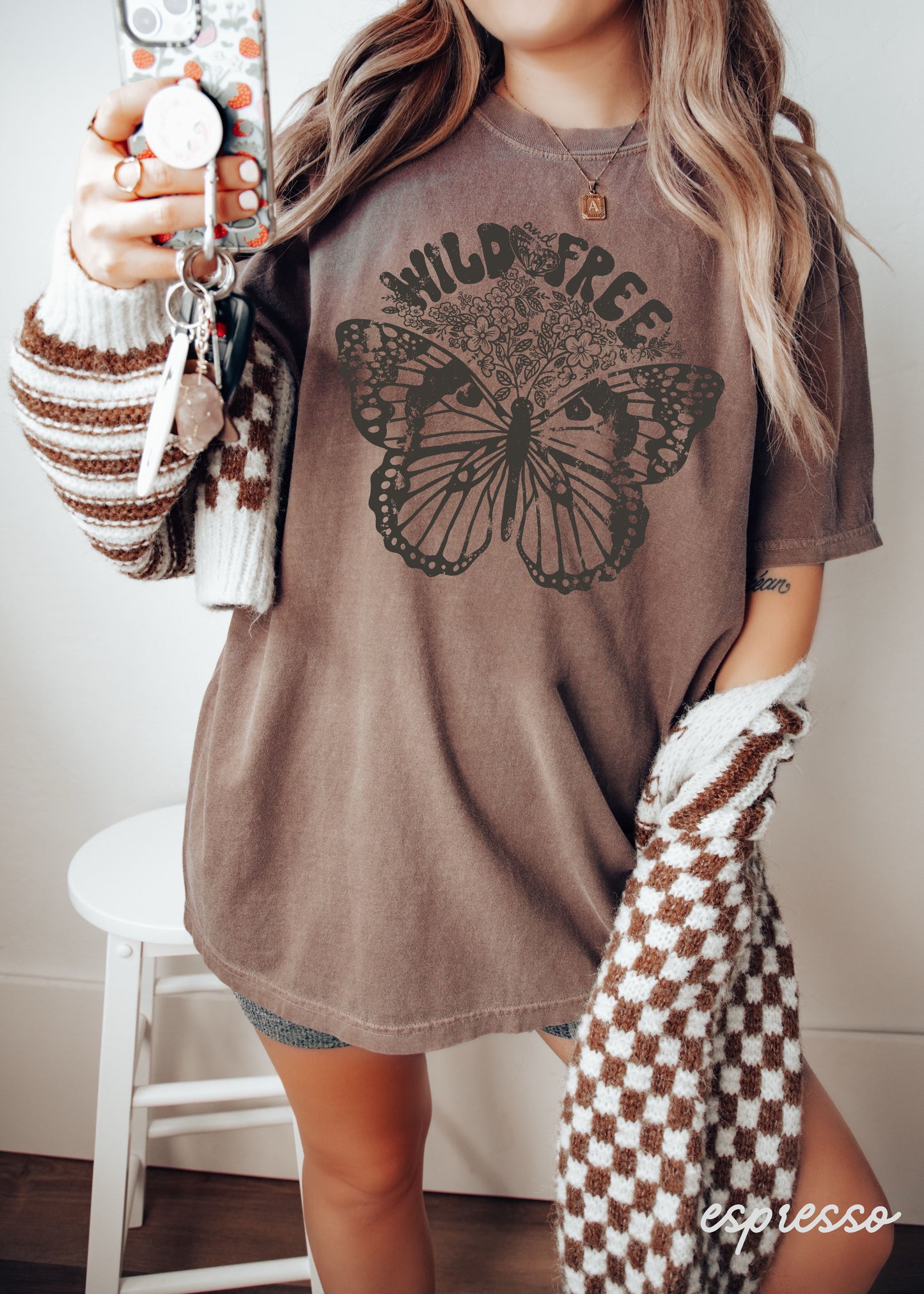 Wild & Free Butterfly Tee *13 Colors (S-3X)