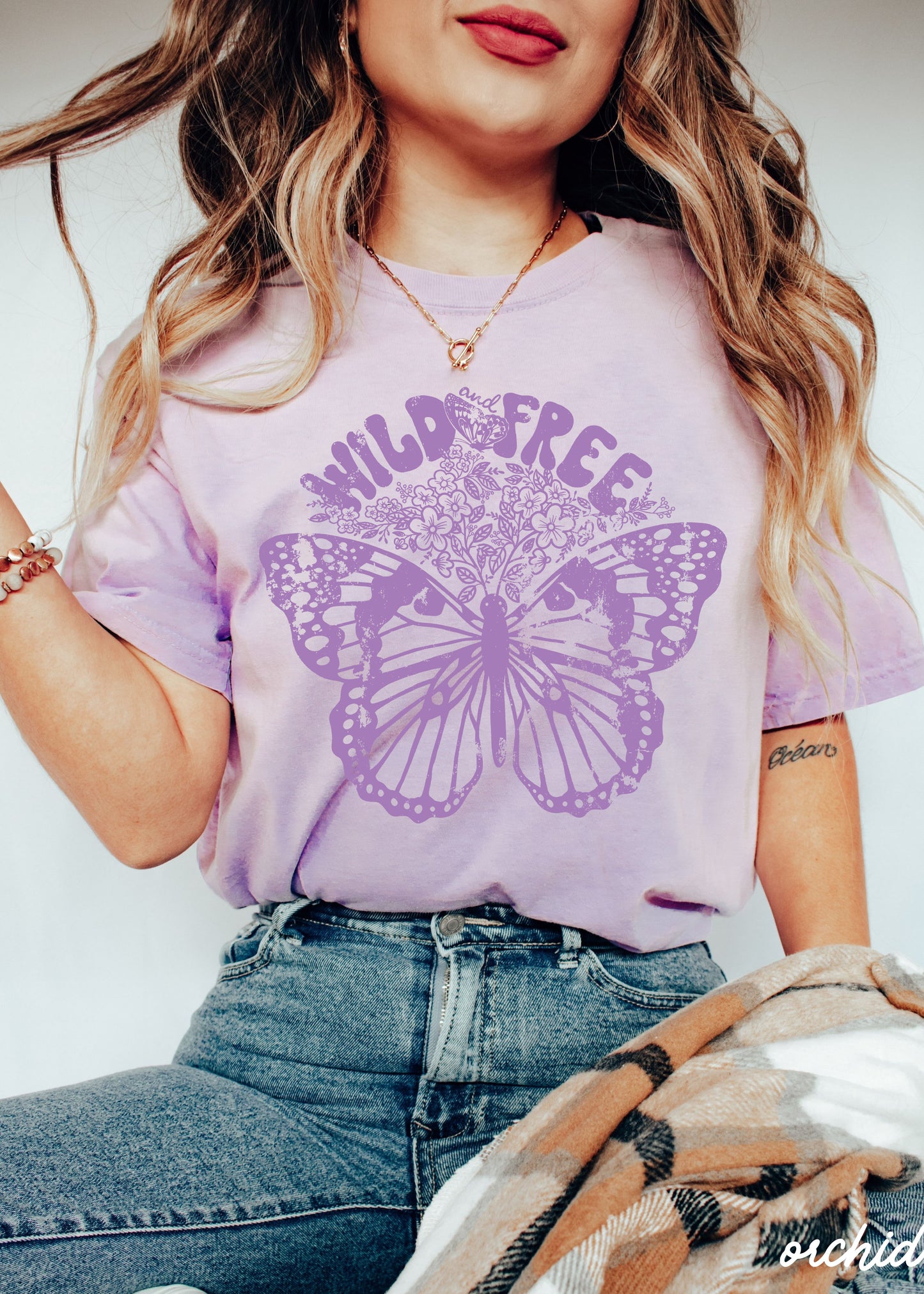 Wild & Free Butterfly Tee *13 Colors (S-3X)
