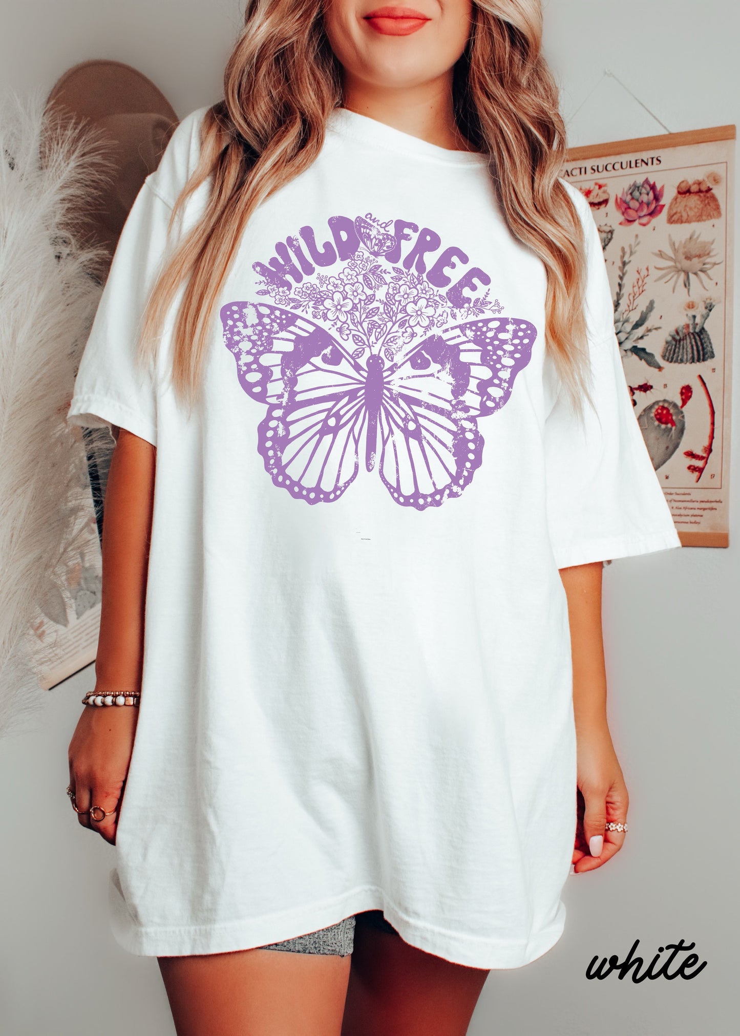 Wild & Free Butterfly Tee *13 Colors (S-3X)