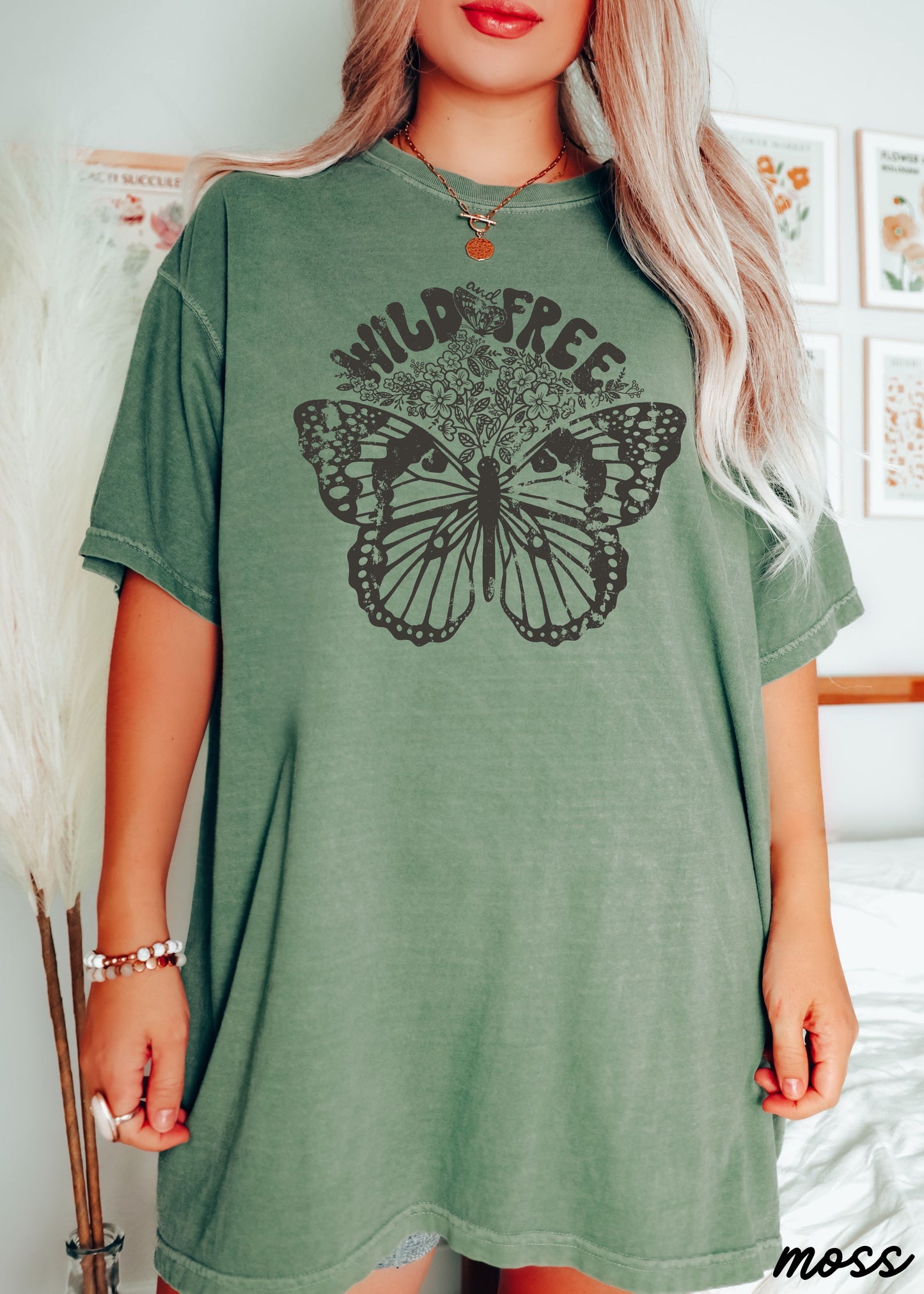 Wild & Free Butterfly Tee *13 Colors (S-3X)