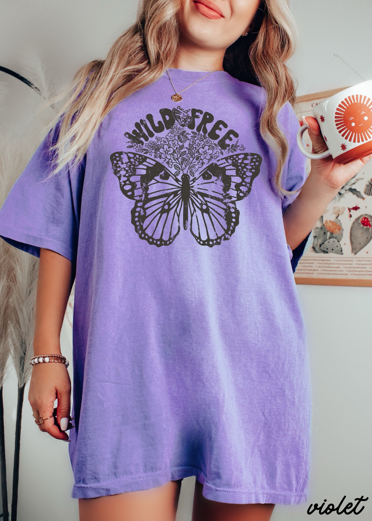 Wild & Free Butterfly Tee *13 Colors (S-3X)