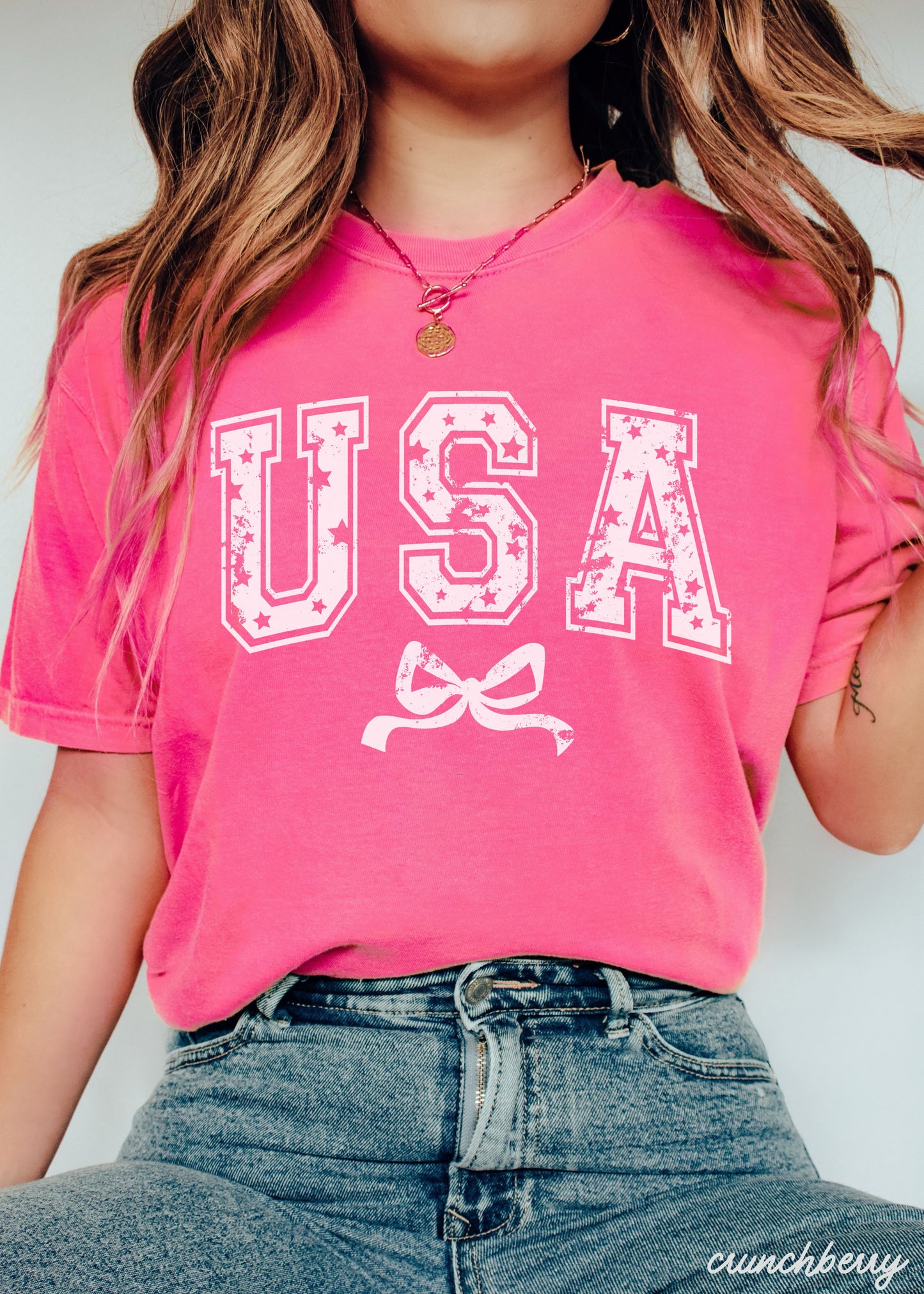 USA Star Coquette Tee *10 Colors (S-3X)