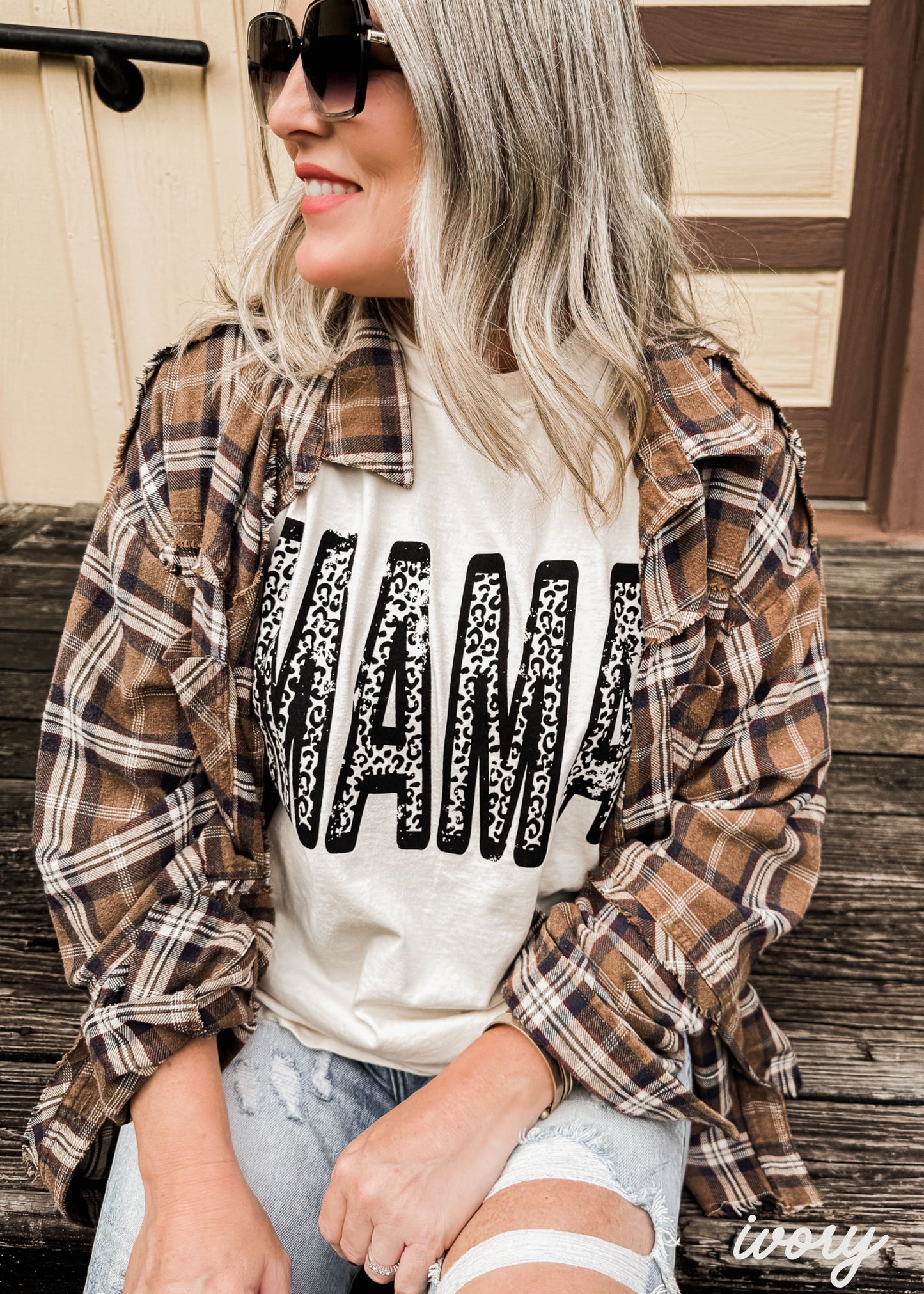 Leopard Mama Tee *12 Colors (S-3X)