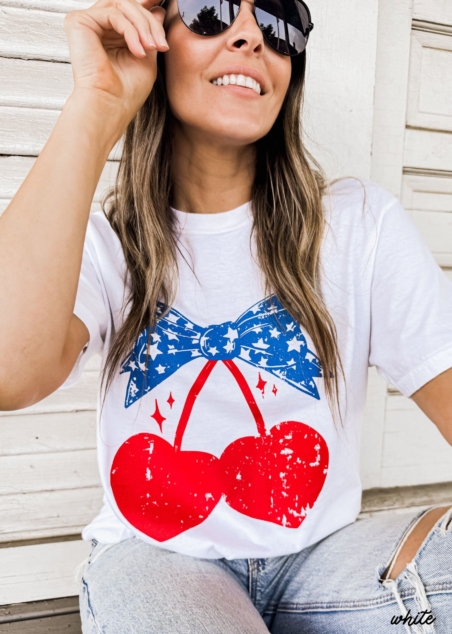 Cherry Coquette Stars Tee *5 Colors (S-3X)
