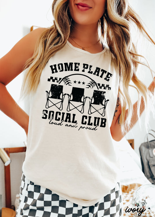 Home Plate Social Club Tank *5 Colors (S-3X)