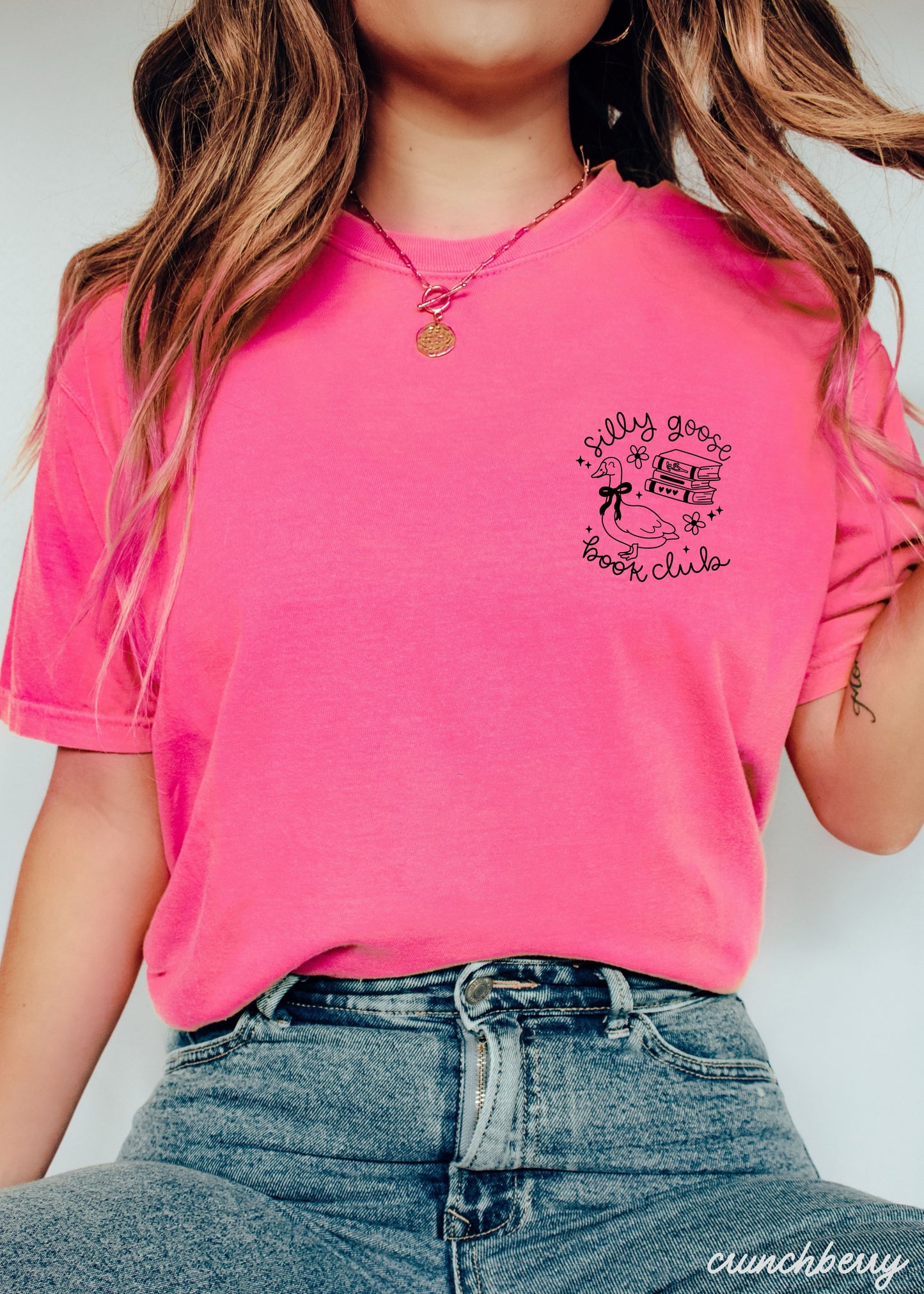 Silly Goose Book Club Pocket Tee *19 Colors (S-3X)