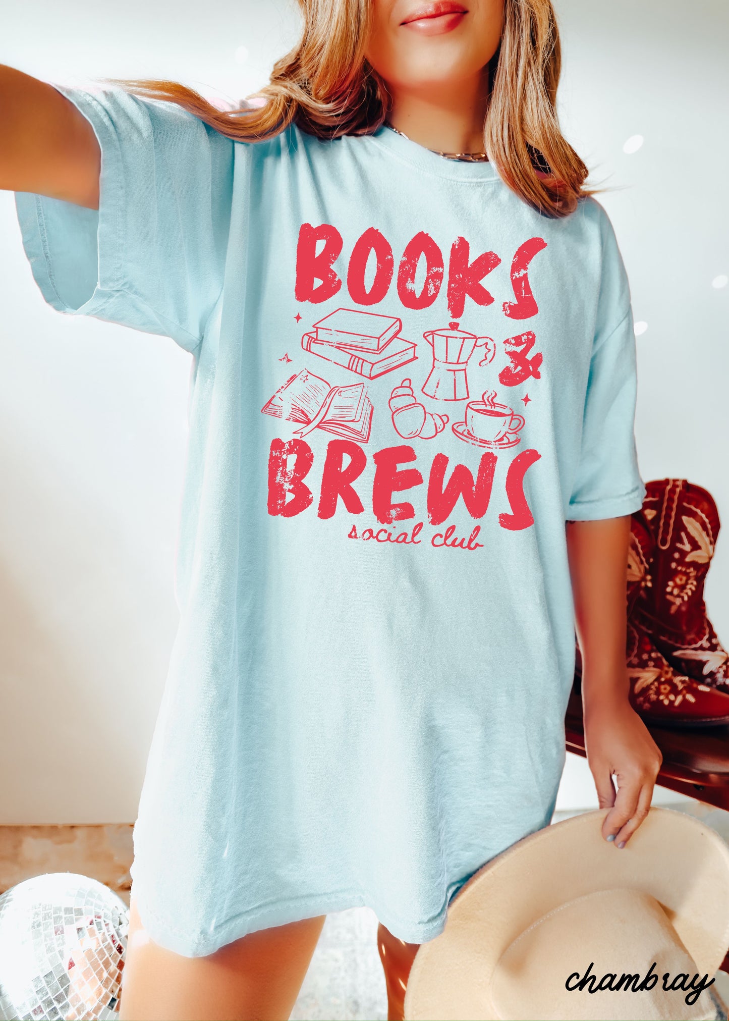 Books & Brews Tee *19 Colors (S-3X)