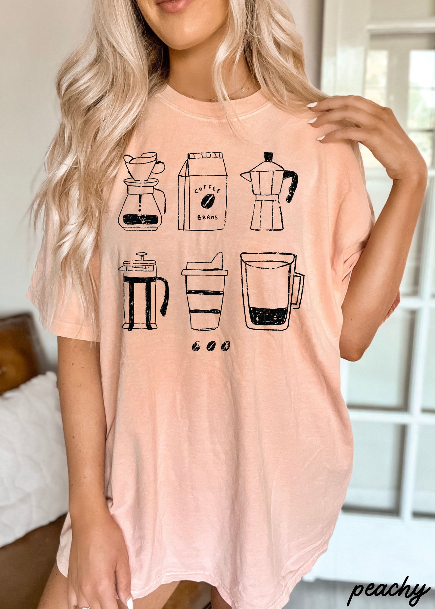 Coffee Beans Tee *18 Colors (S-3X)