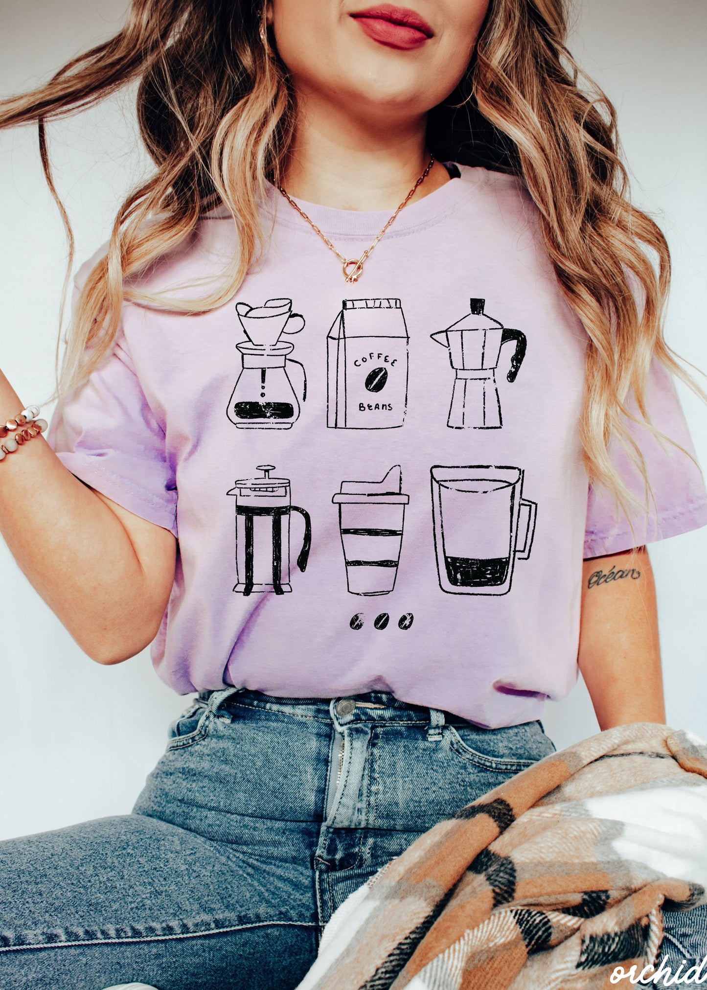 Coffee Beans Tee *18 Colors (S-3X)