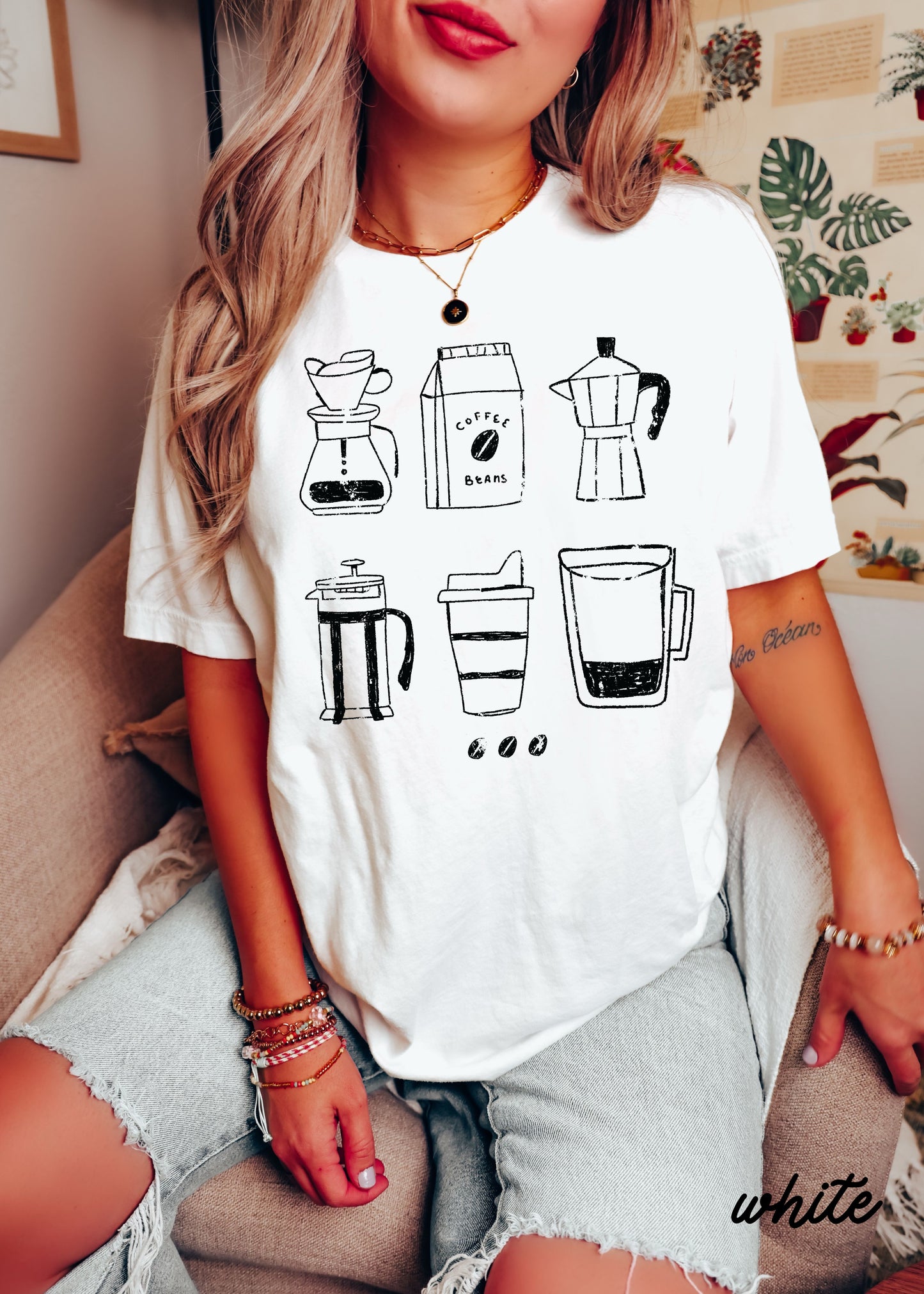 Coffee Beans Tee *18 Colors (S-3X)