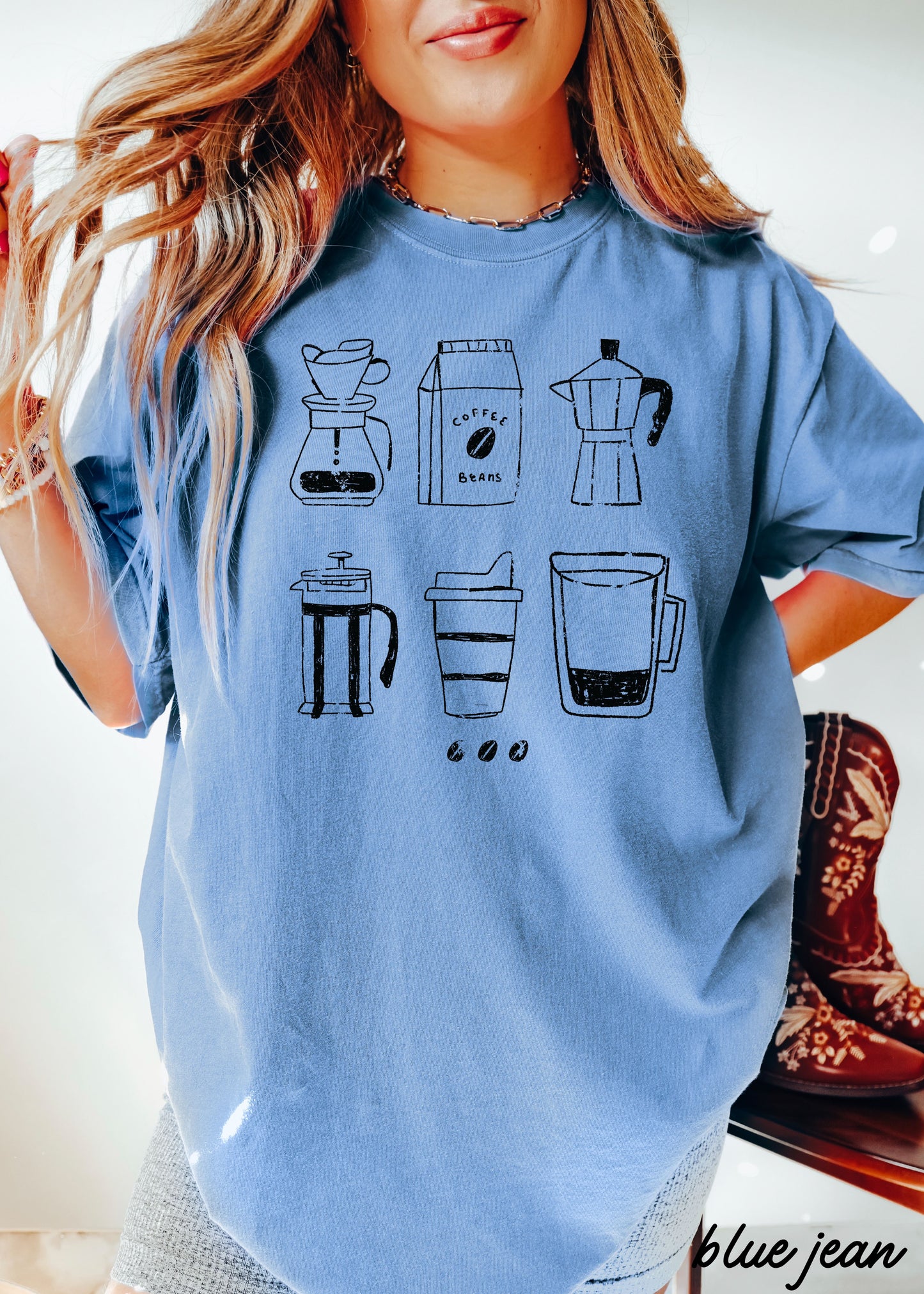 Coffee Beans Tee *18 Colors (S-3X)