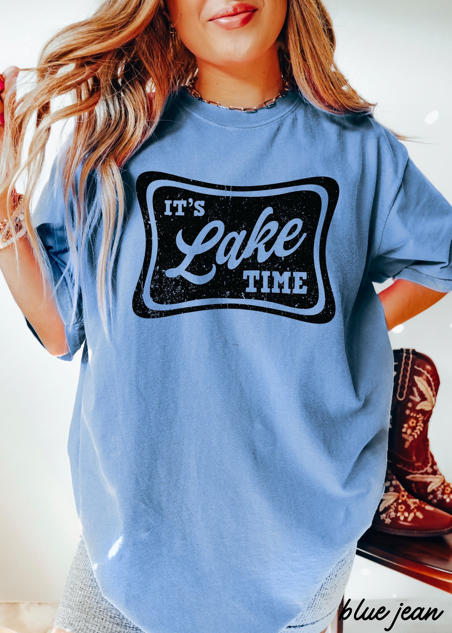 Lake Time Tee *16 Colors (S-3X)