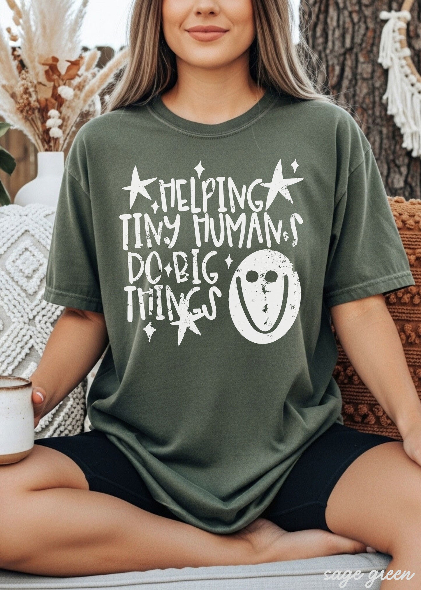 Helping Tiny Humans Teacher Tee *21 Colors (S-3X)