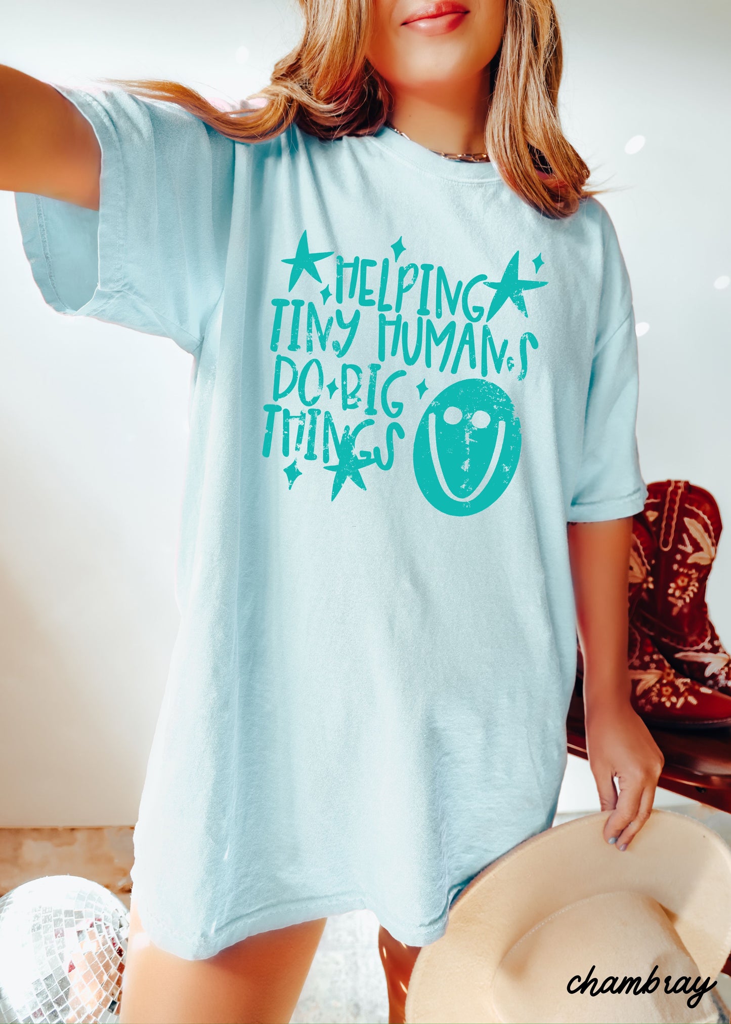 Helping Tiny Humans Teacher Tee *21 Colors (S-3X)