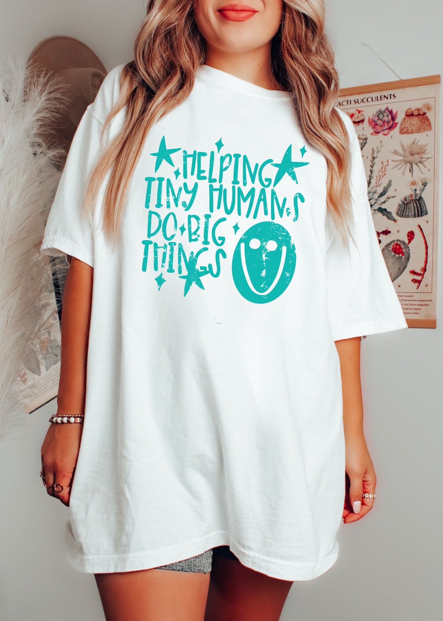 Helping Tiny Humans Teacher Tee *21 Colors (S-3X)