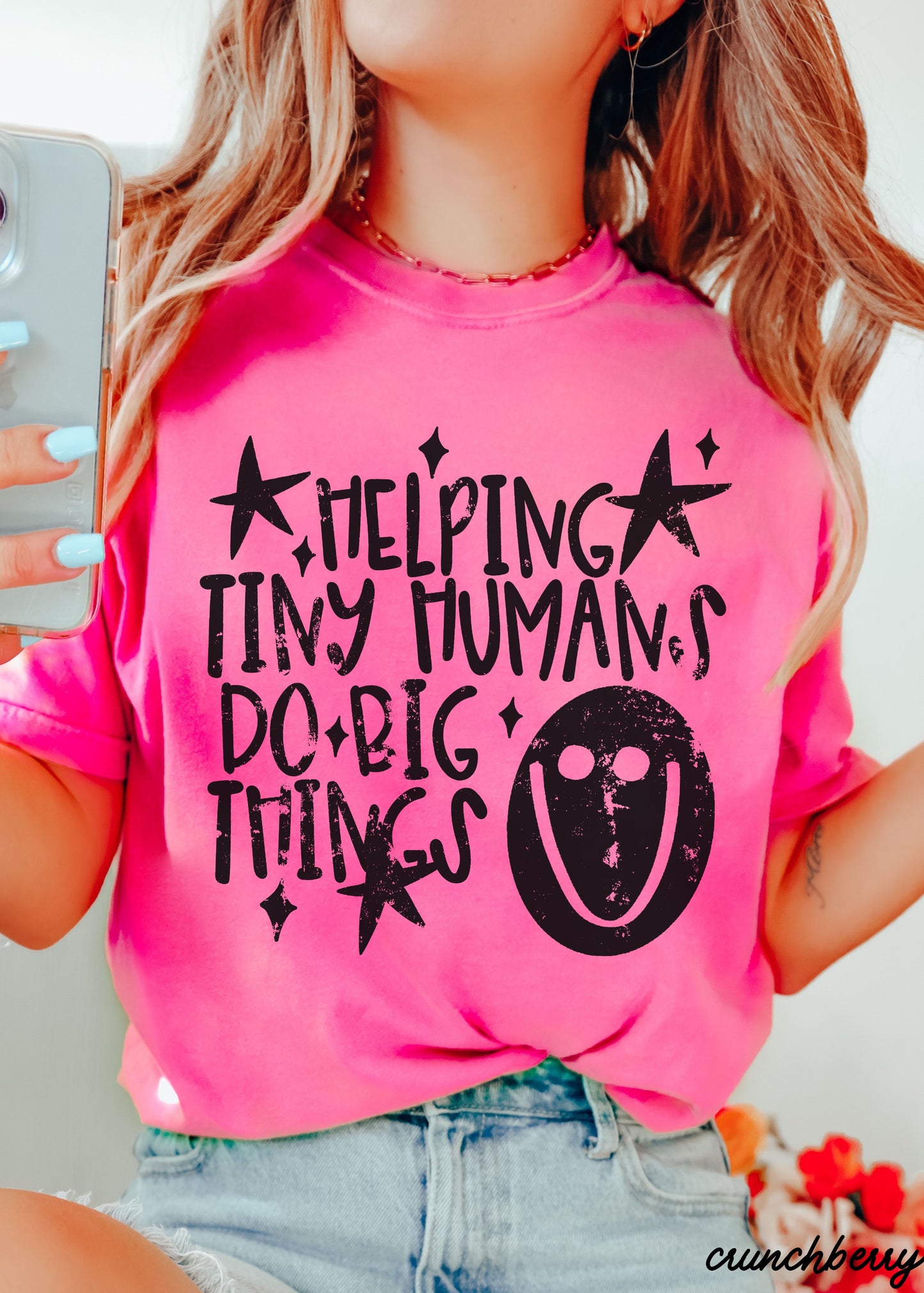 Helping Tiny Humans Teacher Tee *21 Colors (S-3X)