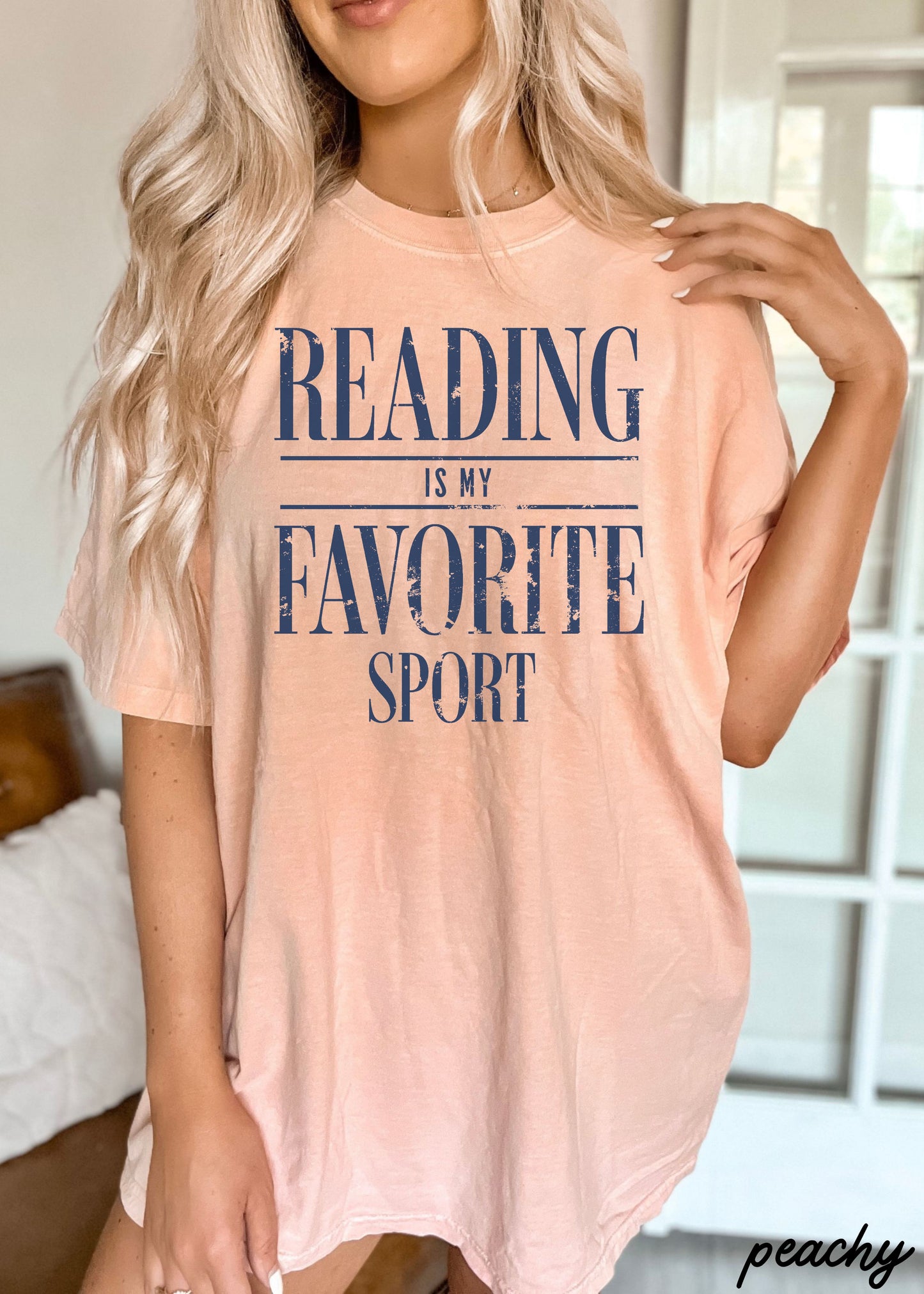 Reading Is My Favorite Sport Teacher Tee *21 Colors (S-3X)