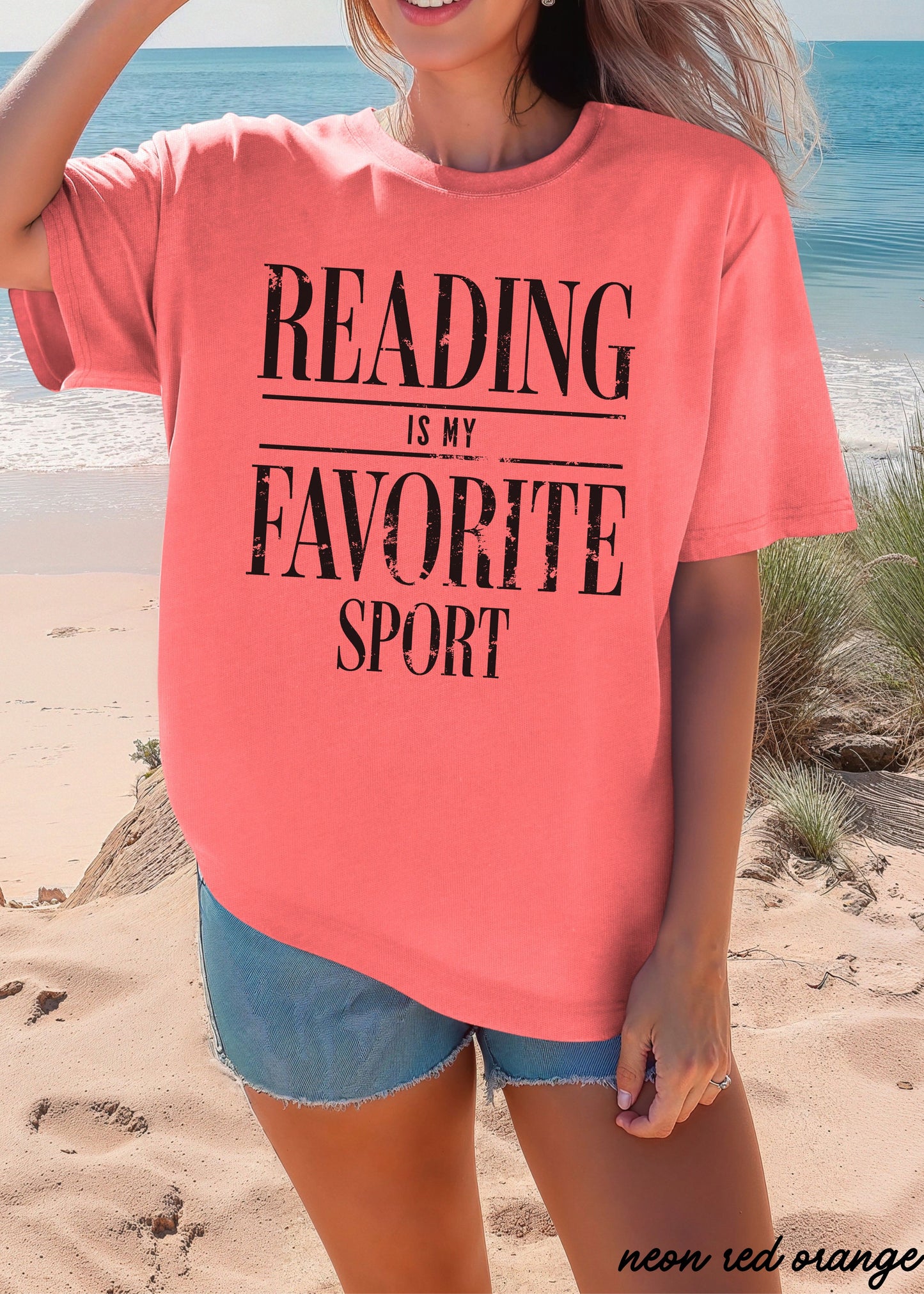 Reading Is My Favorite Sport Teacher Tee *21 Colors (S-3X)