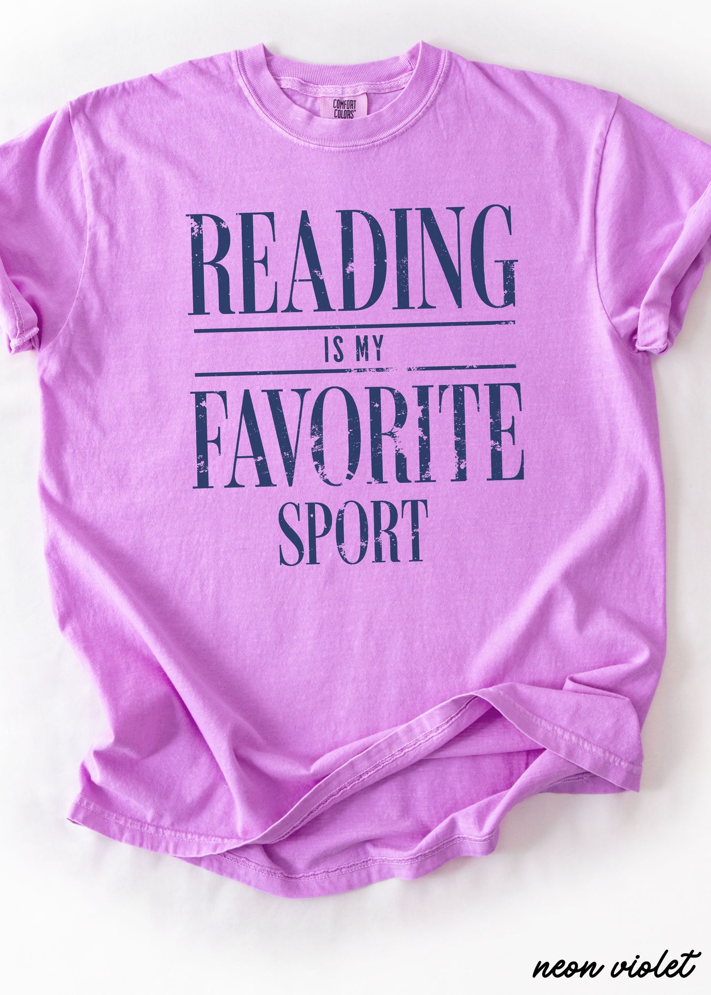 Reading Is My Favorite Sport Teacher Tee *21 Colors (S-3X)