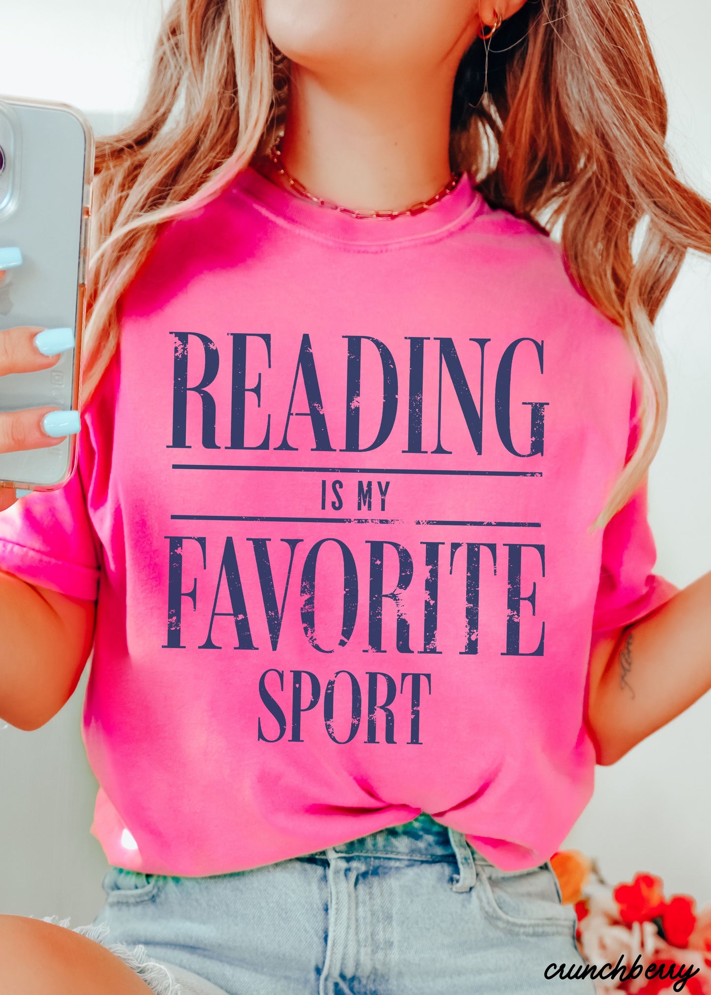 Reading Is My Favorite Sport Teacher Tee *21 Colors (S-3X)