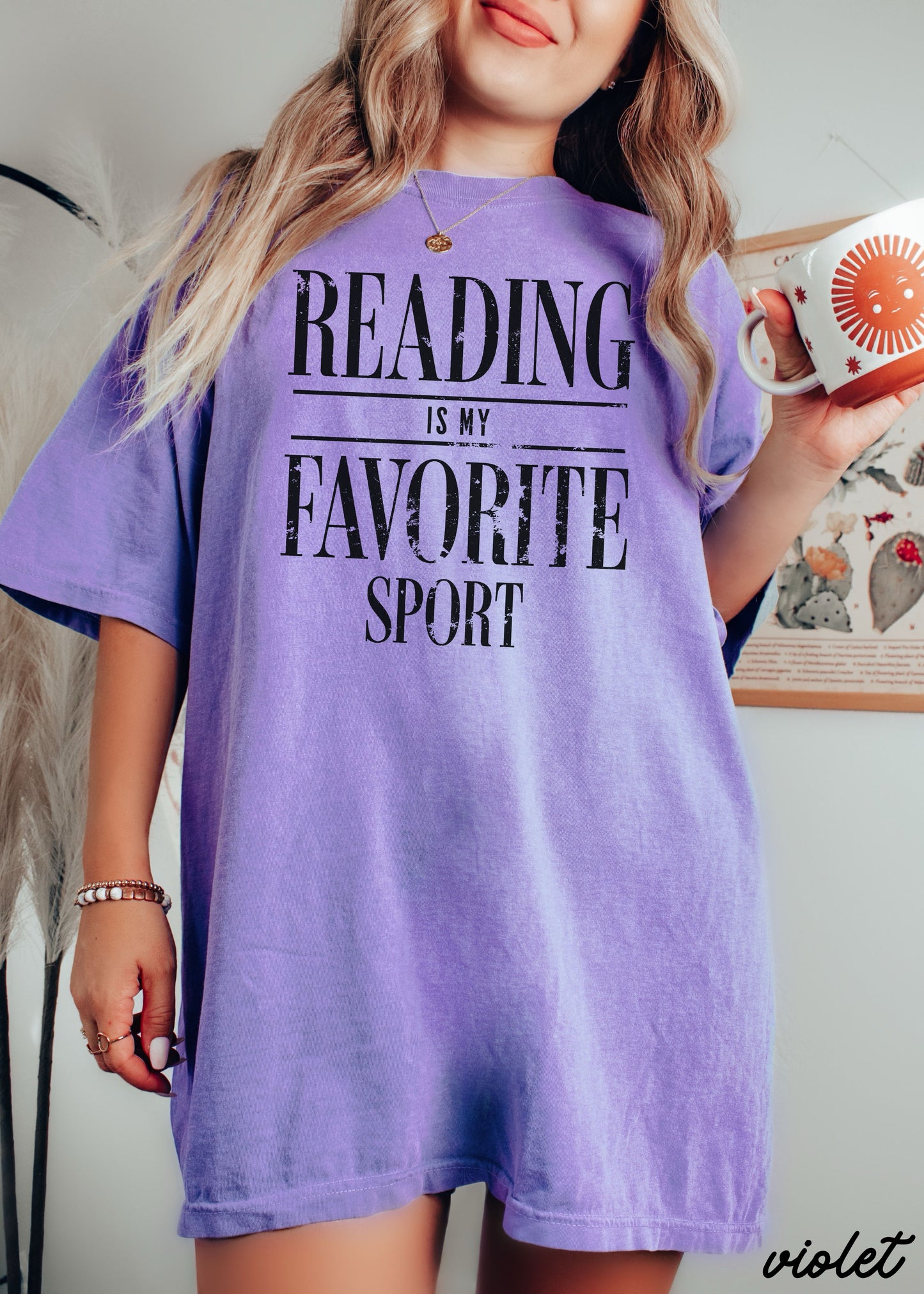 Reading Is My Favorite Sport Teacher Tee *21 Colors (S-3X)