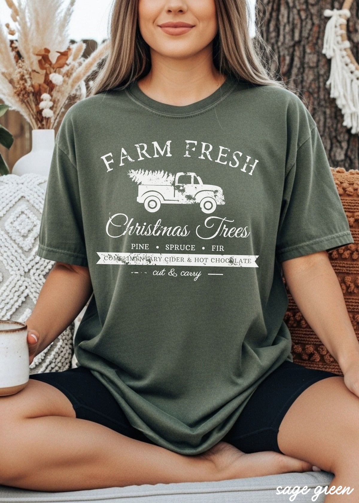 Farm Fresh Christmas Trees Tee *10 Colors (S-3X)
