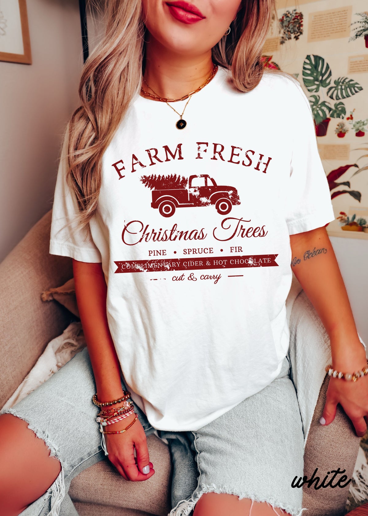 Farm Fresh Christmas Trees Tee *10 Colors (S-3X)