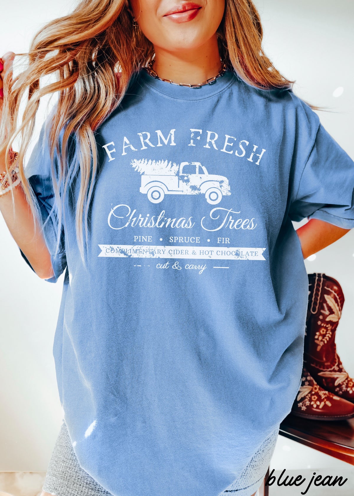 Farm Fresh Christmas Trees Tee *10 Colors (S-3X)