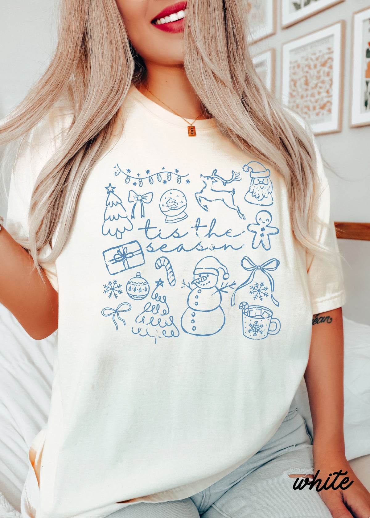 Tis the Season Doodle Tee *10 Colors (S-3X)