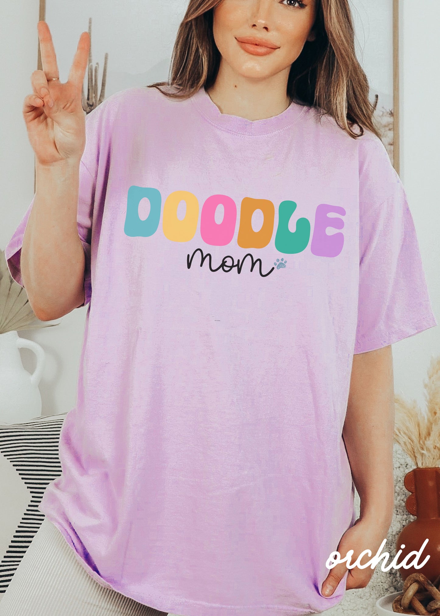 *Doodle Mom Tee *5 Colors (S-3X)