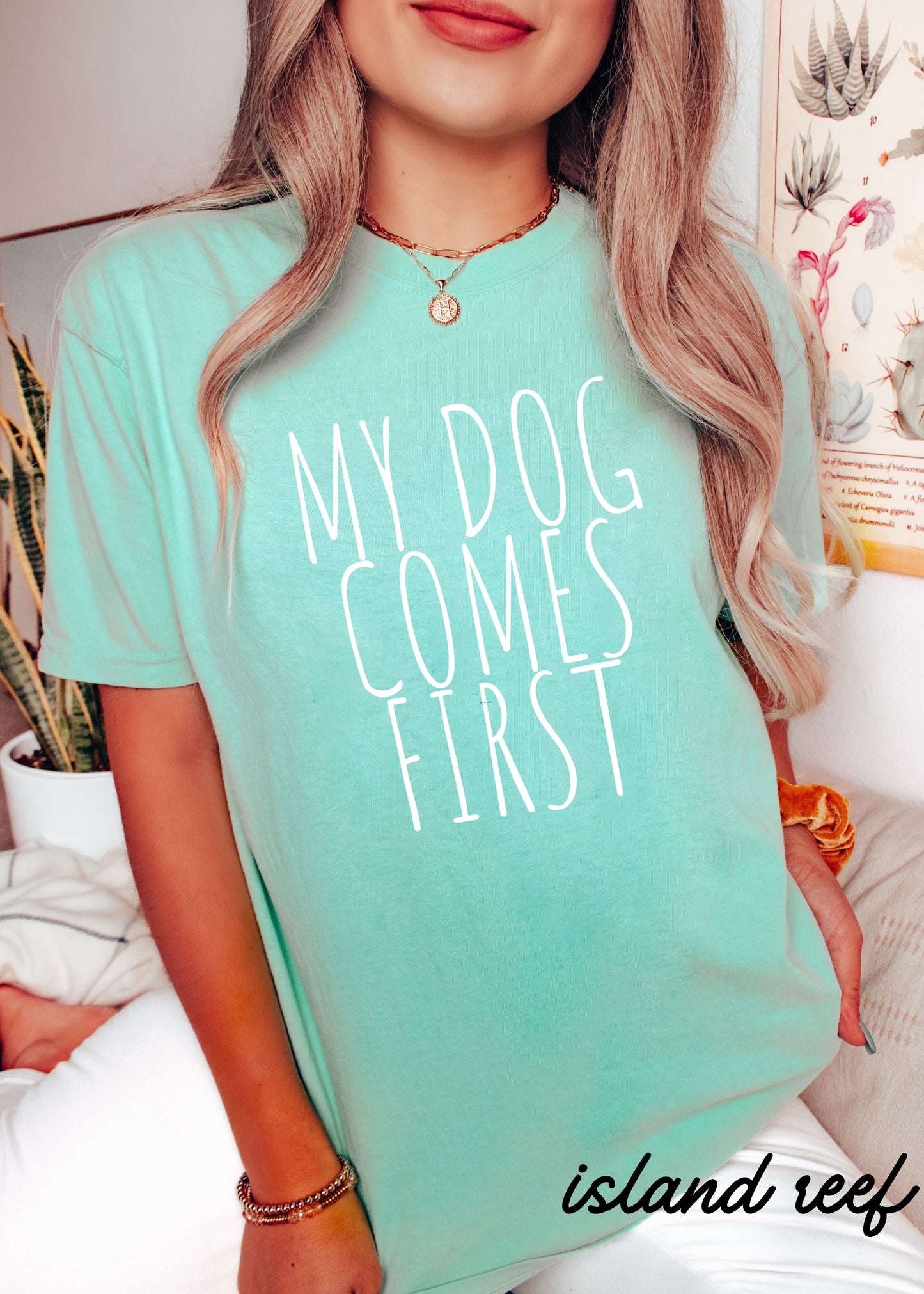*Youth My Dog Comes First Tee *5 Colors (XS-XL)