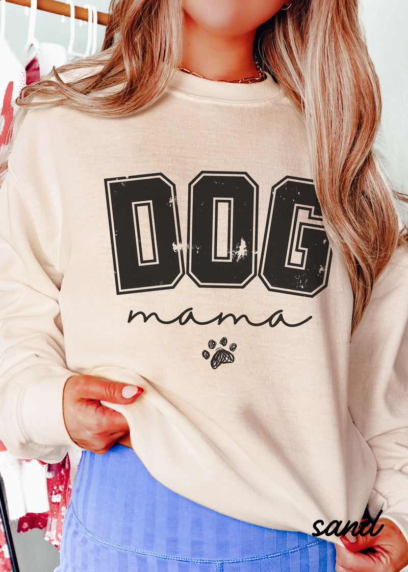 *Dog Mama Block Style Sweatshirt *3 Colors (S-5X)
