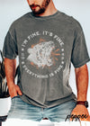 *Men's Comfort Colors Everything is Fine Cheetah Tee *5 Colors (S-4X)