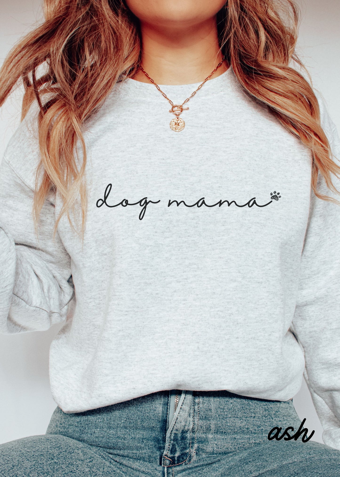 *Dog Mama Cursive Sweatshirt *5 Colors (S-5X)