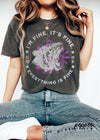 *Comfort Colors Everything is Fine Cheetah Tee *6 Colors (S-4X)