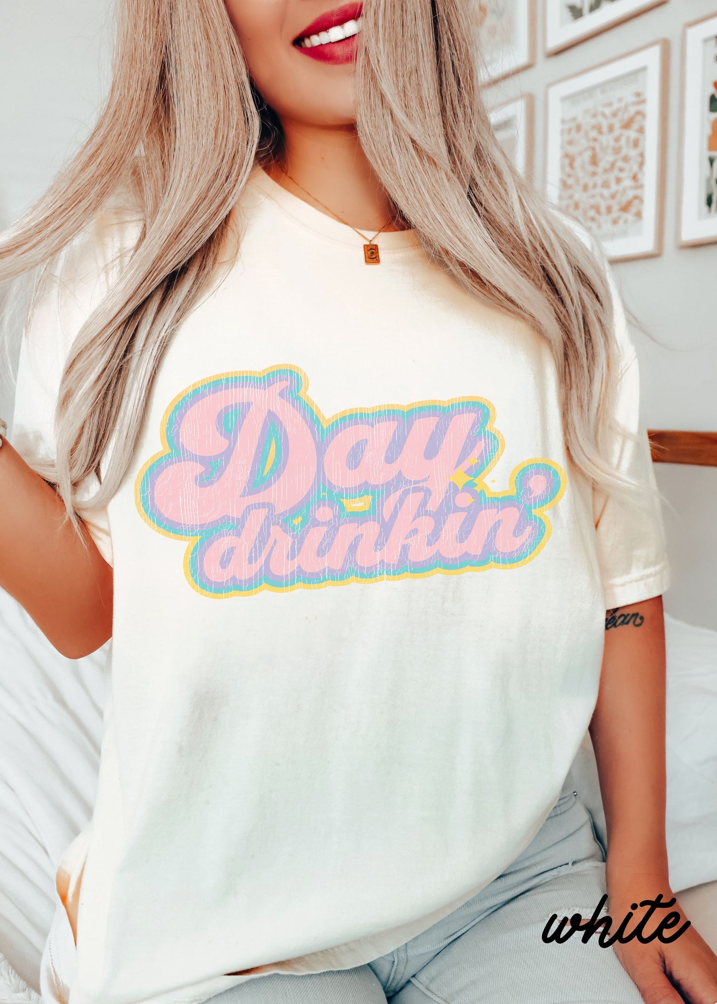 *Day Drinkin' Tee Bright *2 Colors (S-4X)