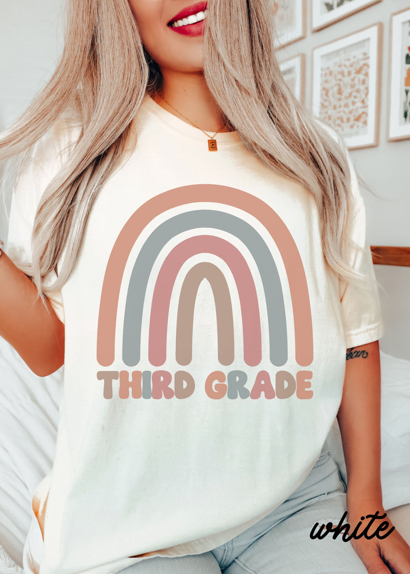 *Personalized Grade Fall Rainbow *3 Colors (S-4X)