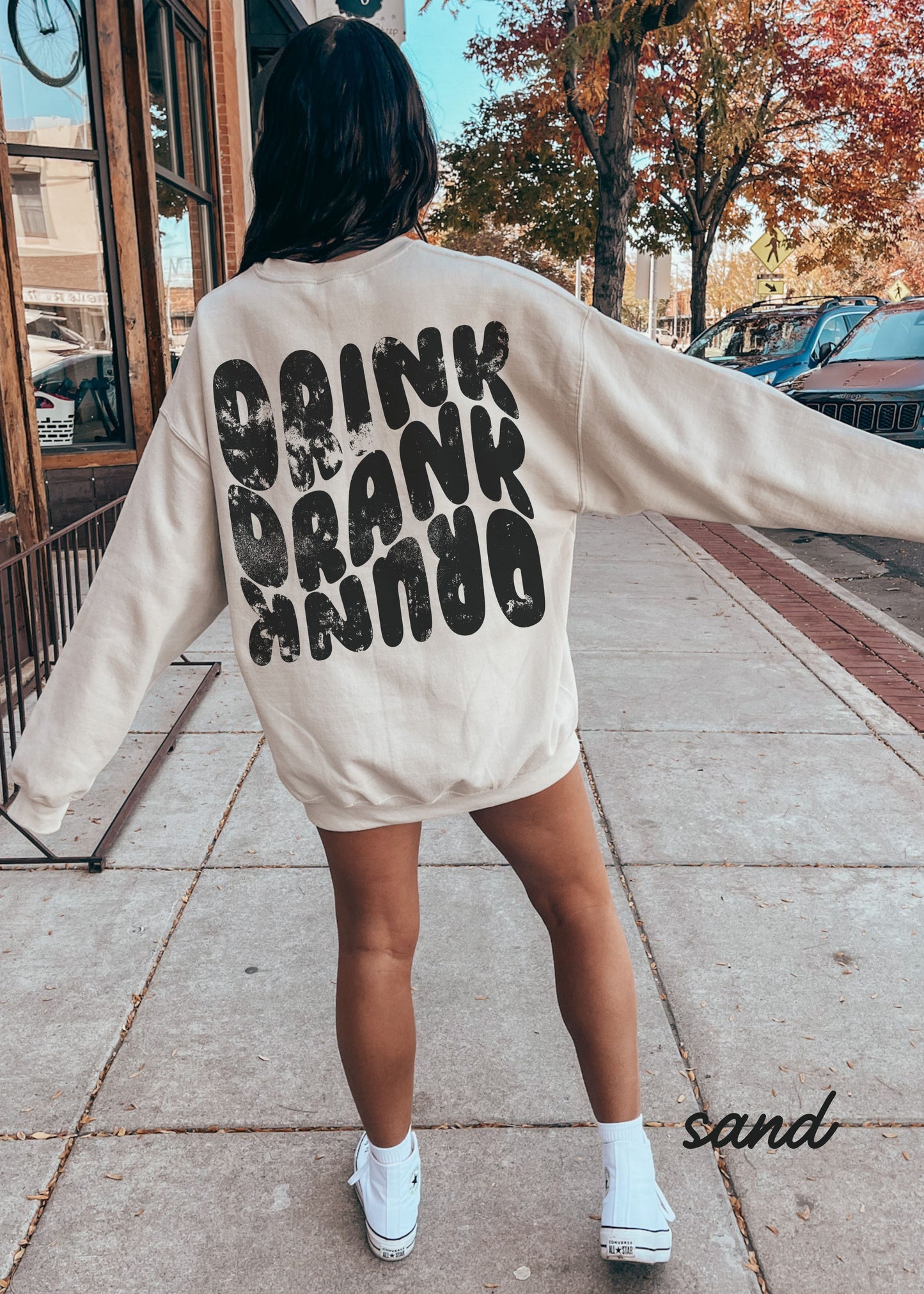 *Drink Drank Drunk Sweatshirt *4 Colors (S-5X)