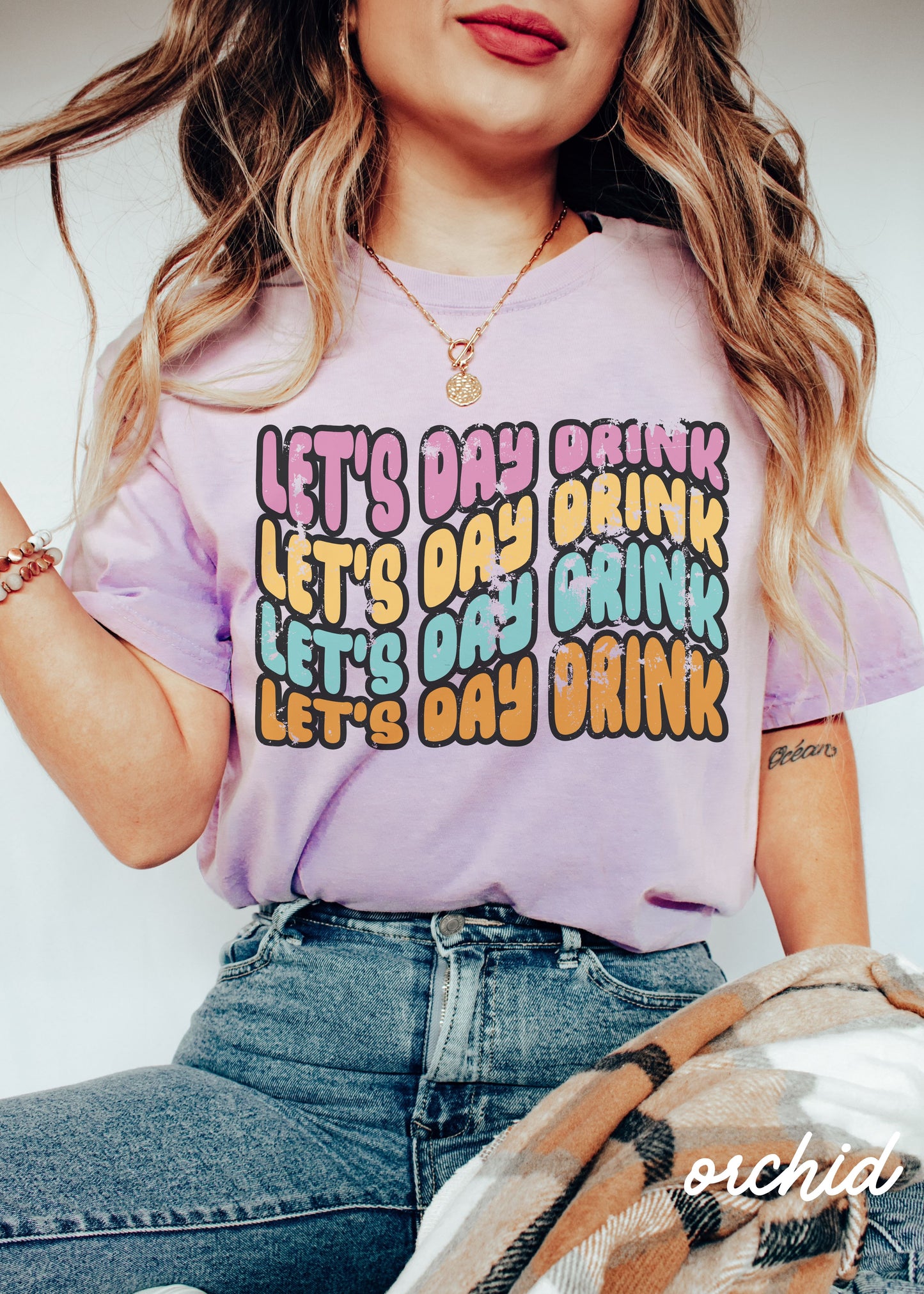 *Let's Day Drink Tee *6 Colors (S-4X)