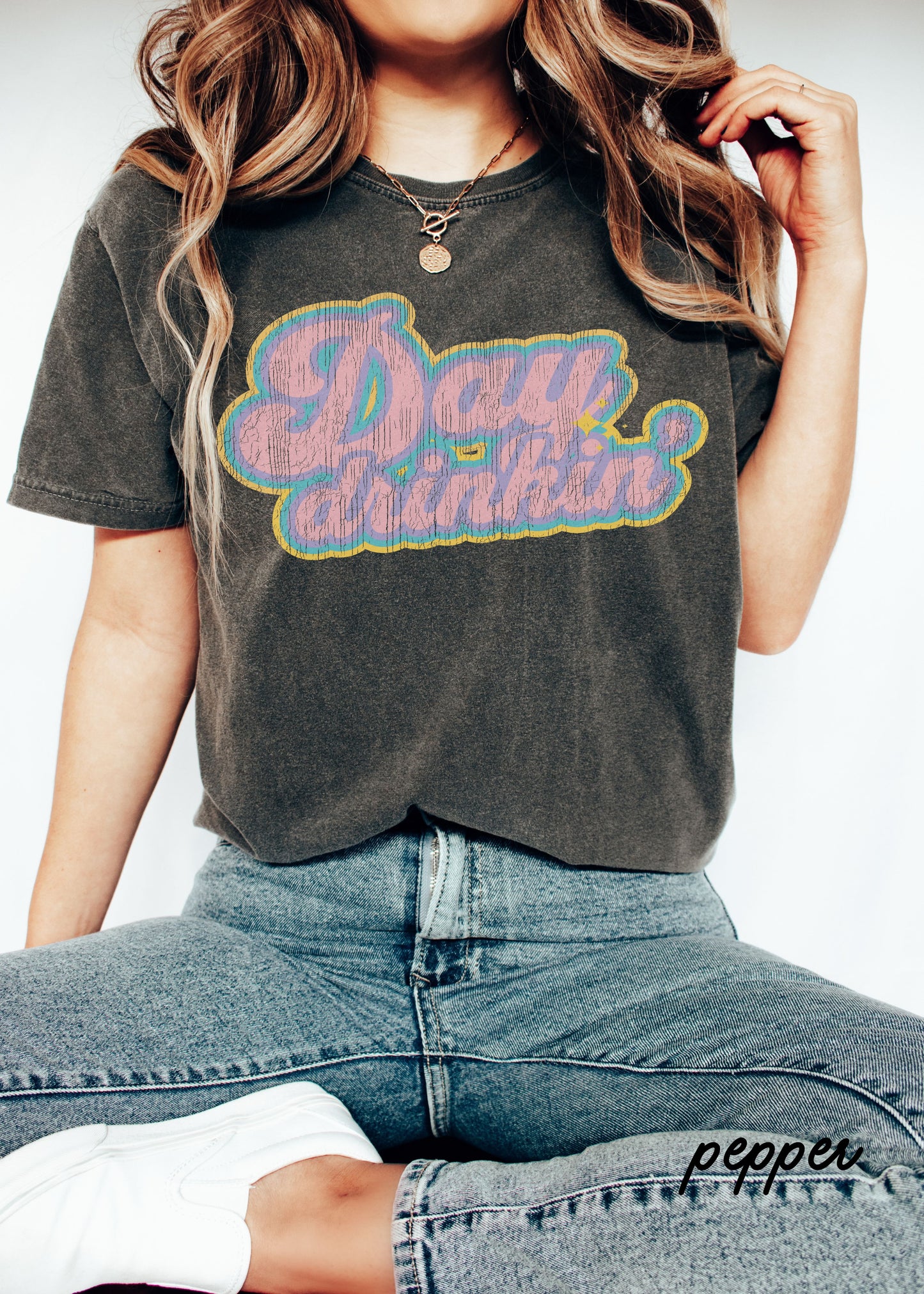 *Day Drinkin' Tee Bright *2 Colors (S-4X)