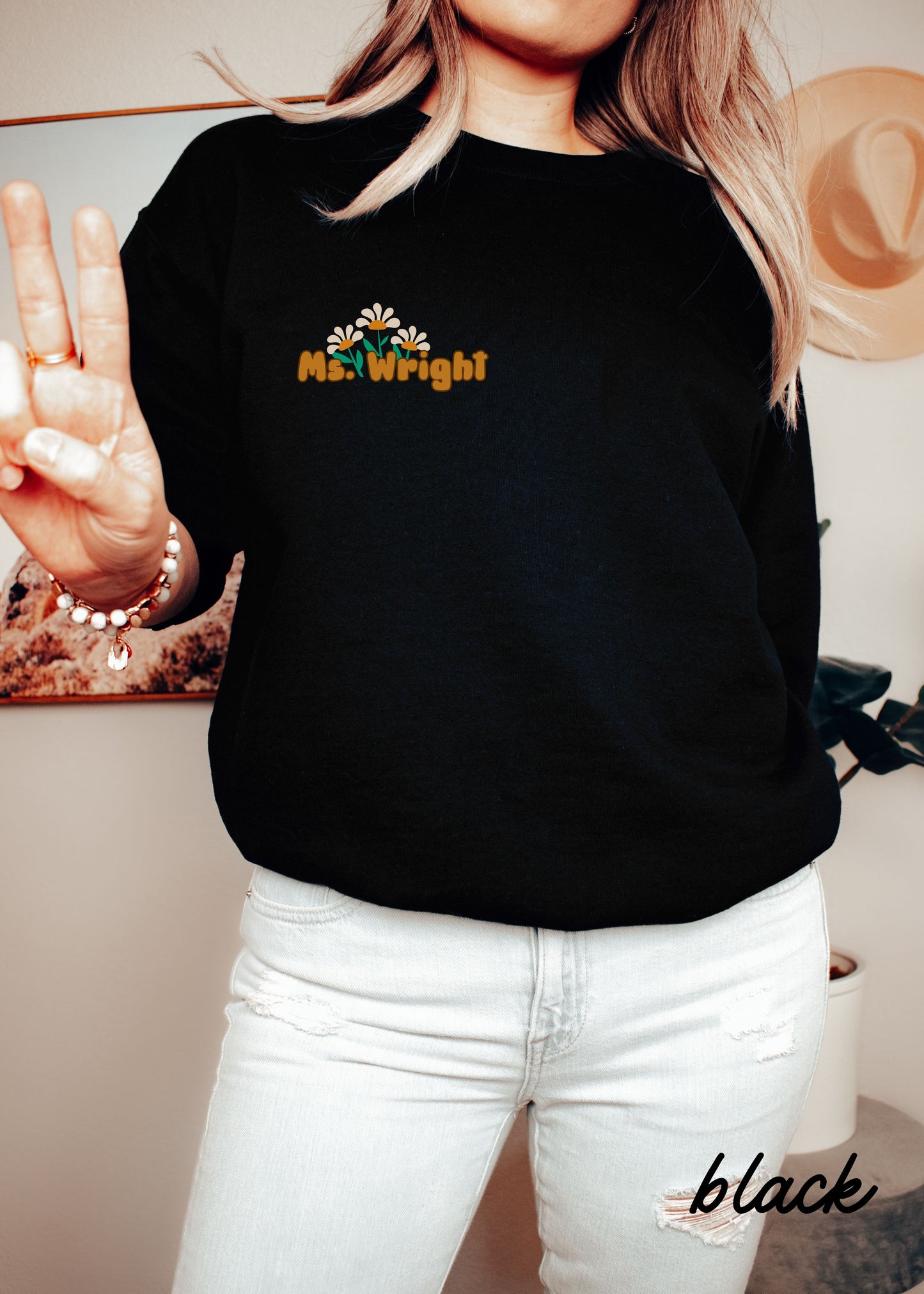 *Personalized Good Day to Learn Sweatshirt Back Print *4 Colors (S-5X)