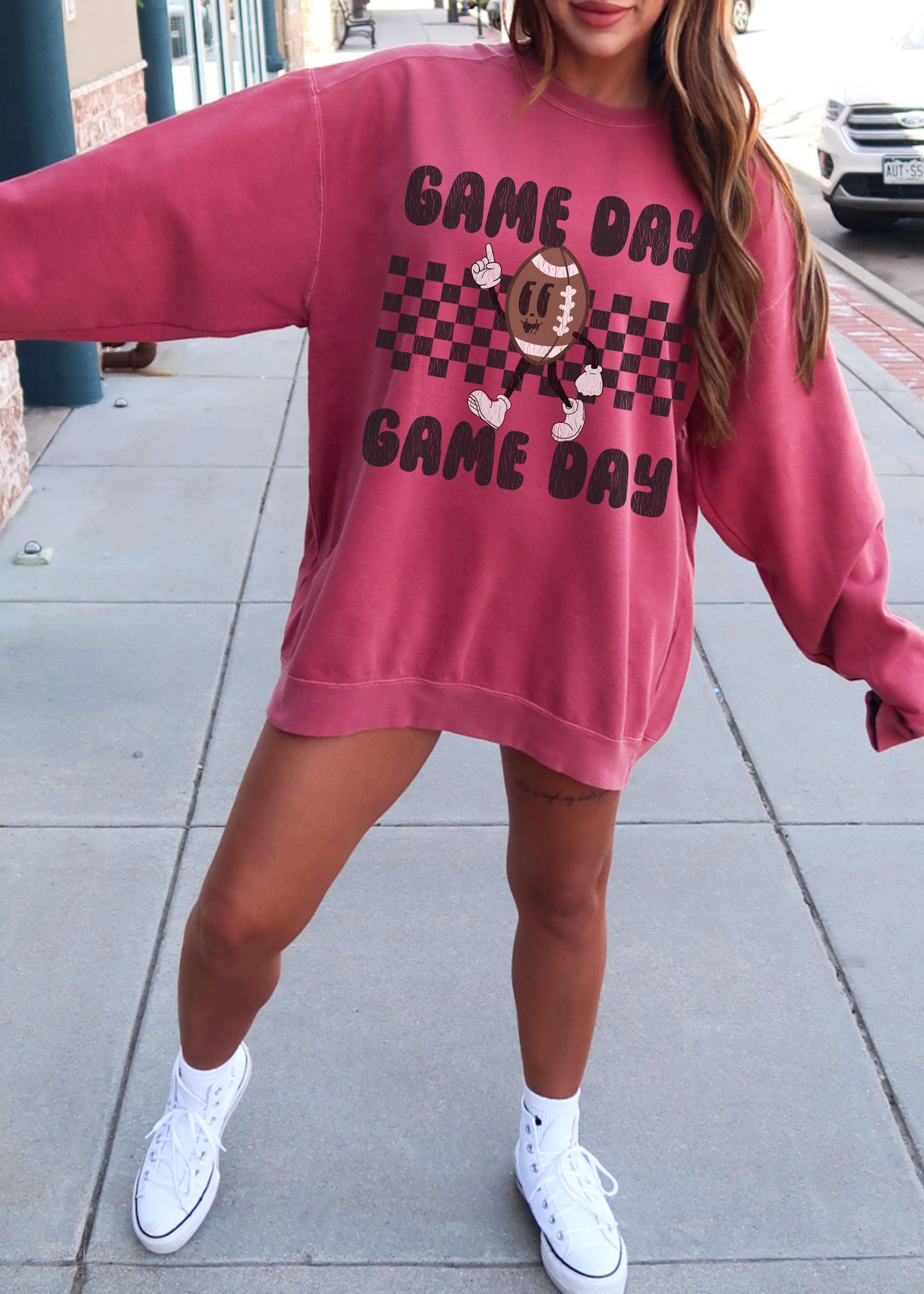 *Game Day FOOTBALL Mascot Comfort Colors Sweatshirt (S-2X)